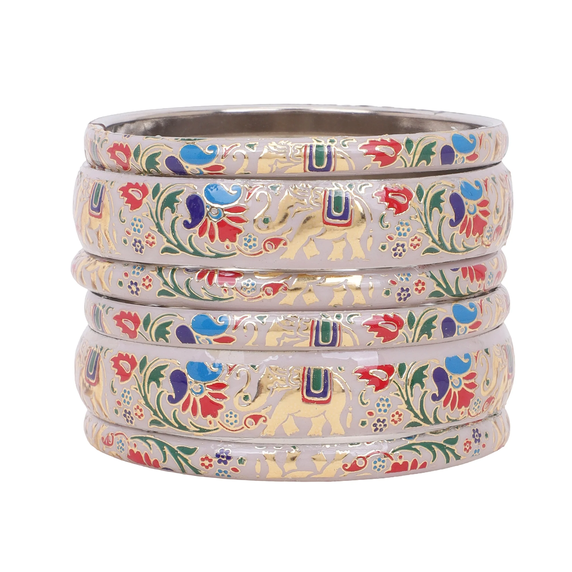 Set of 6  Elephant Bracelets by Leshya - Image 4