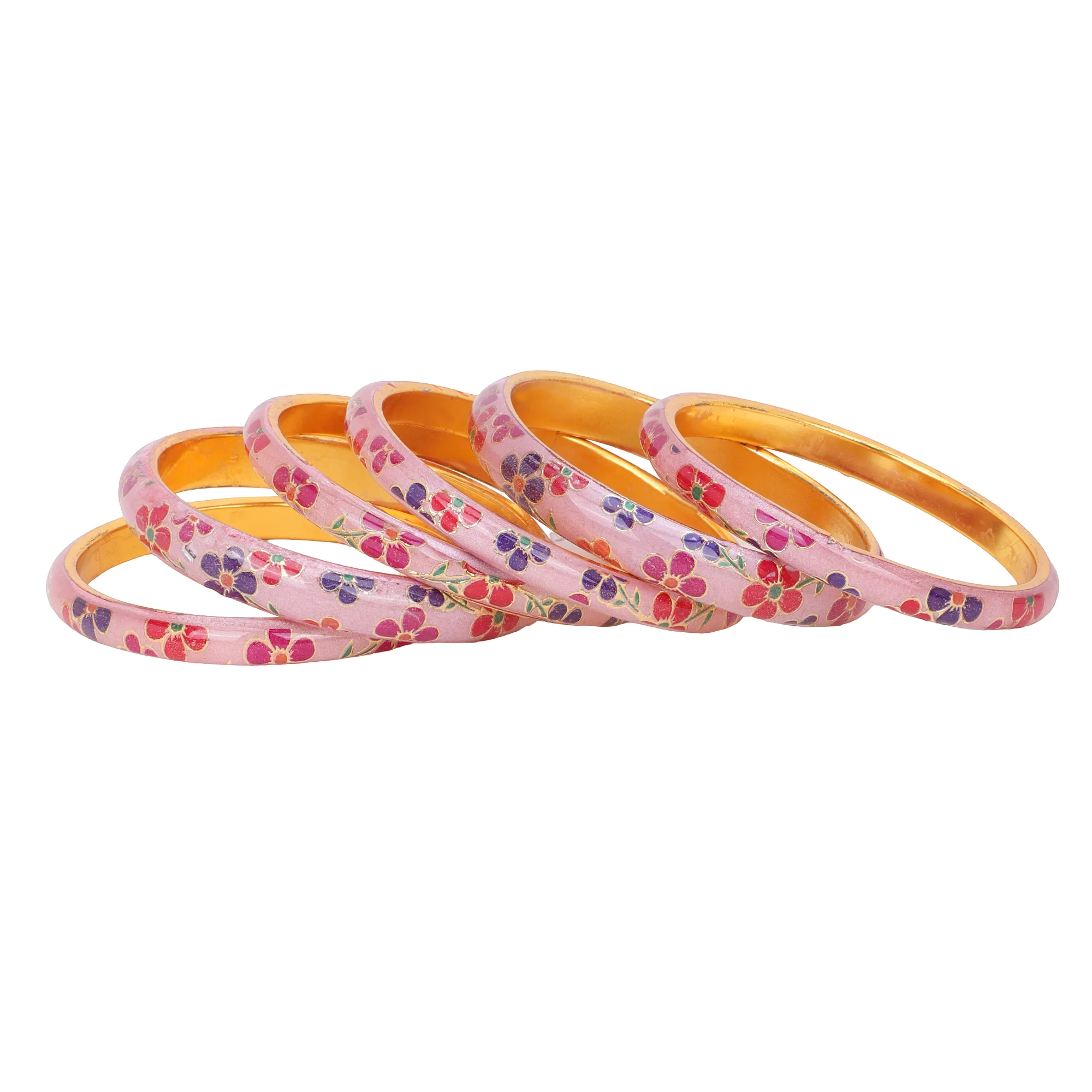 Set of 6 Pink Pista Bracelets by Leshya - Image 5
