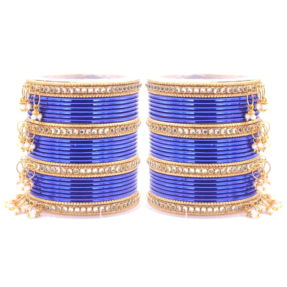 Shining Bangle Set with beaded Jhumki by Leshya - Image 20
