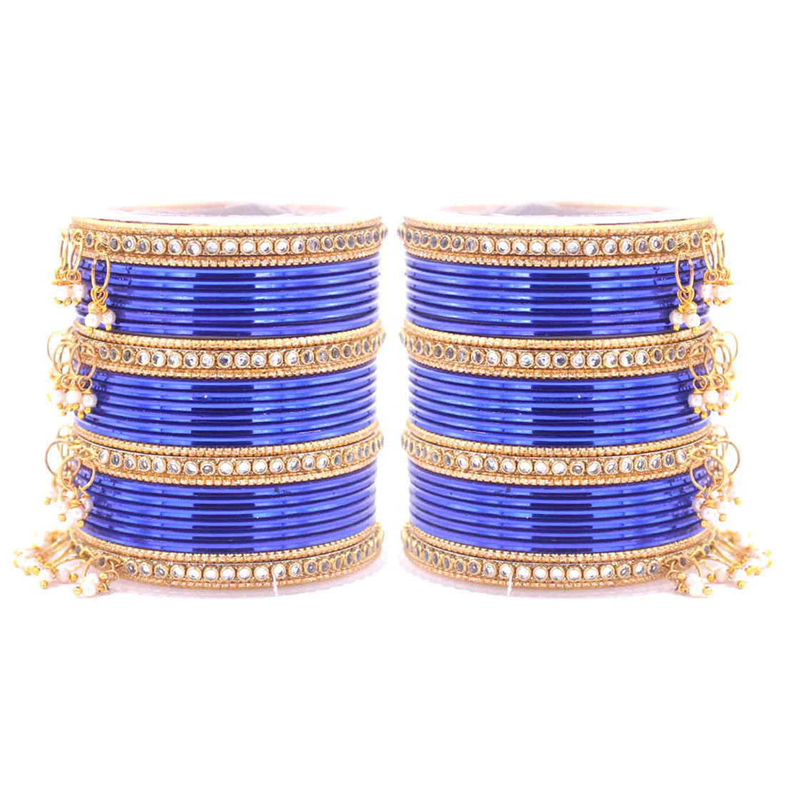 Shining Bangle Set with beaded Jhumki by Leshya - Image 20