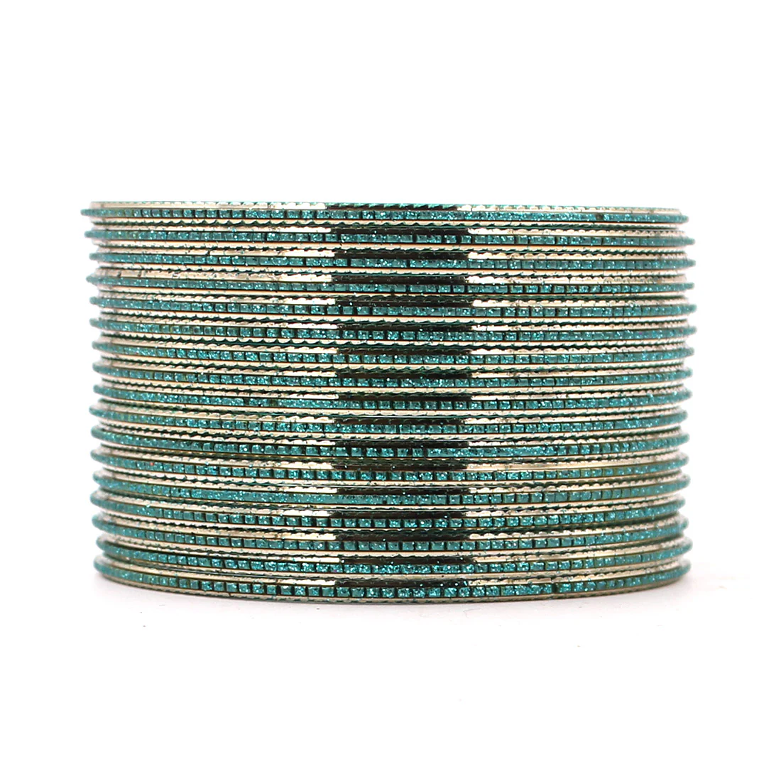 Shining Glitter Bangles with golden borders by Leshya - Image 12