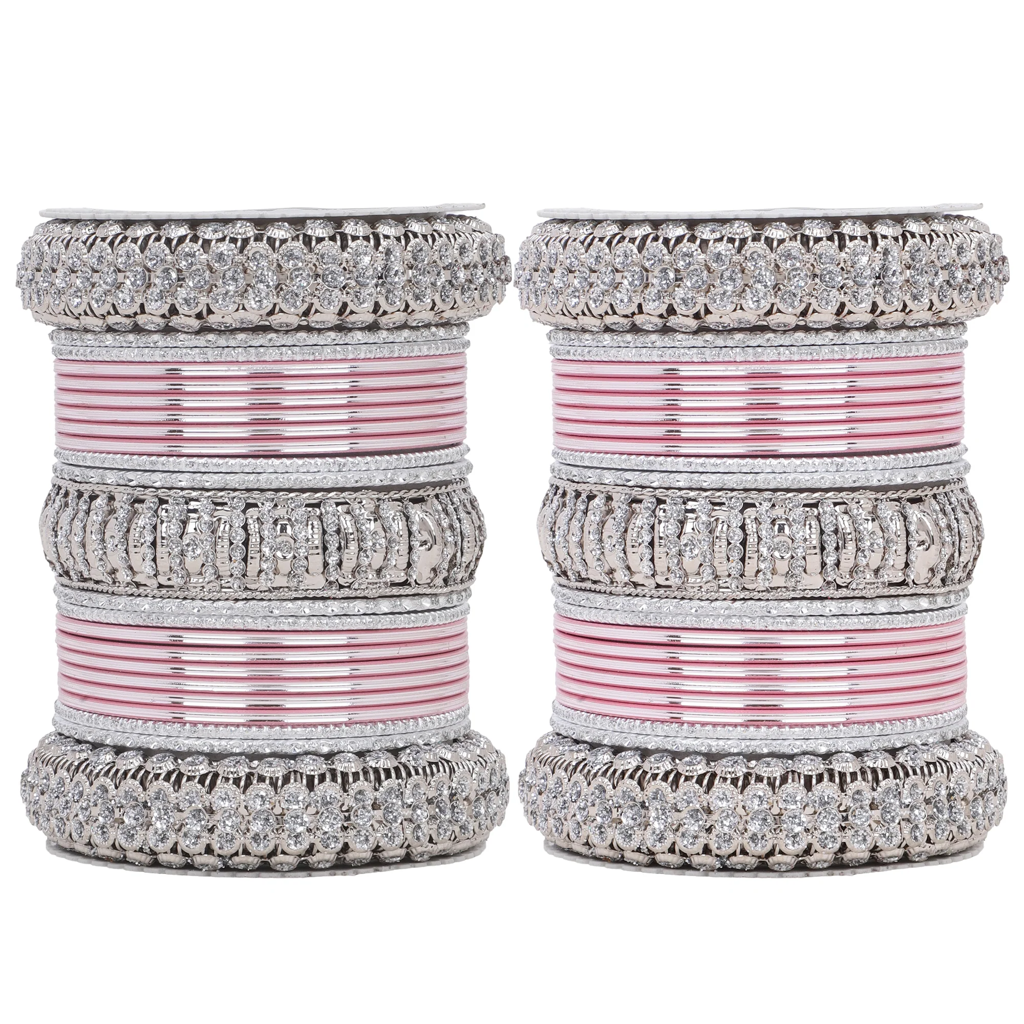 Silver Bridal Bangle set by Leshya - Image 13