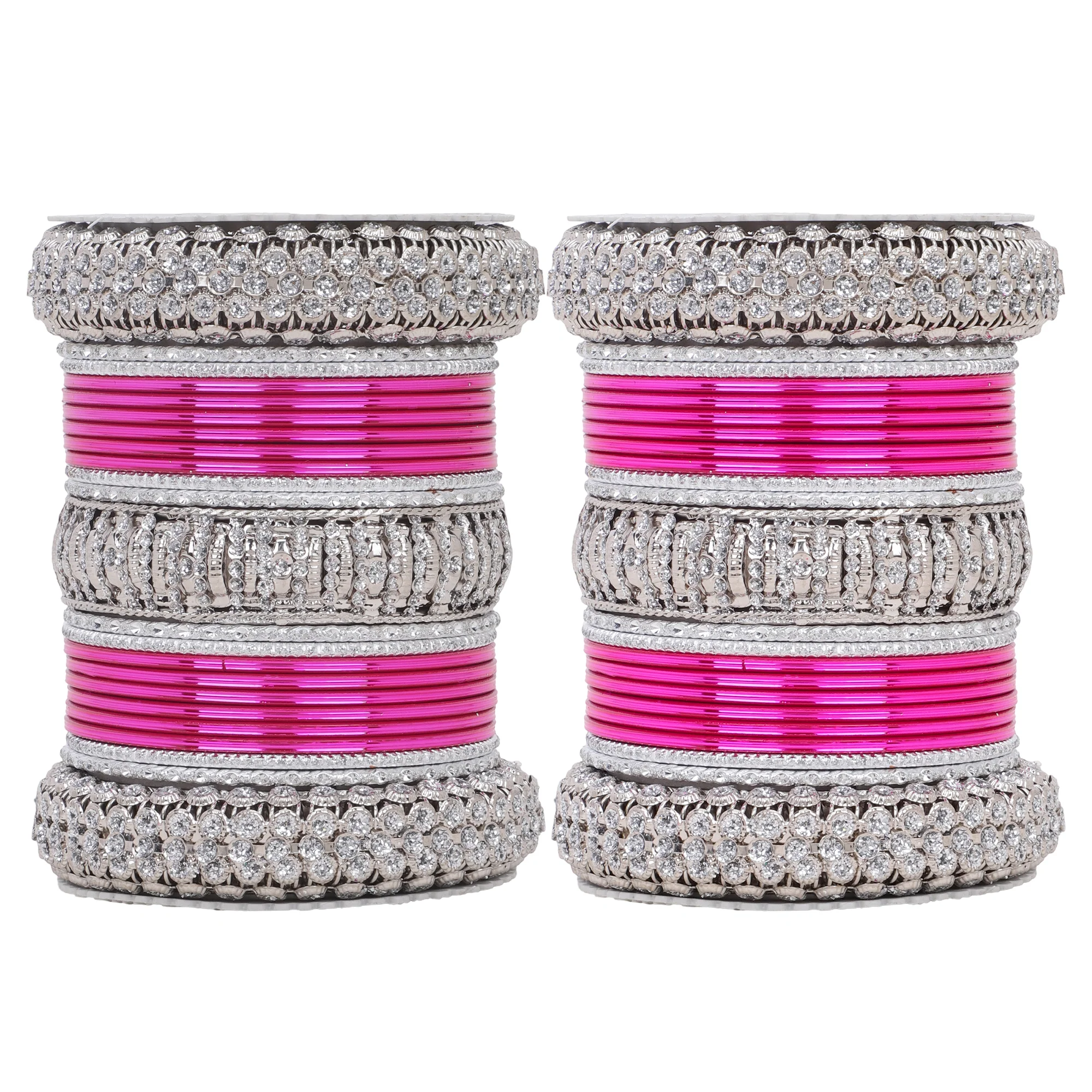 Silver Bridal Bangle set by Leshya - Image 16