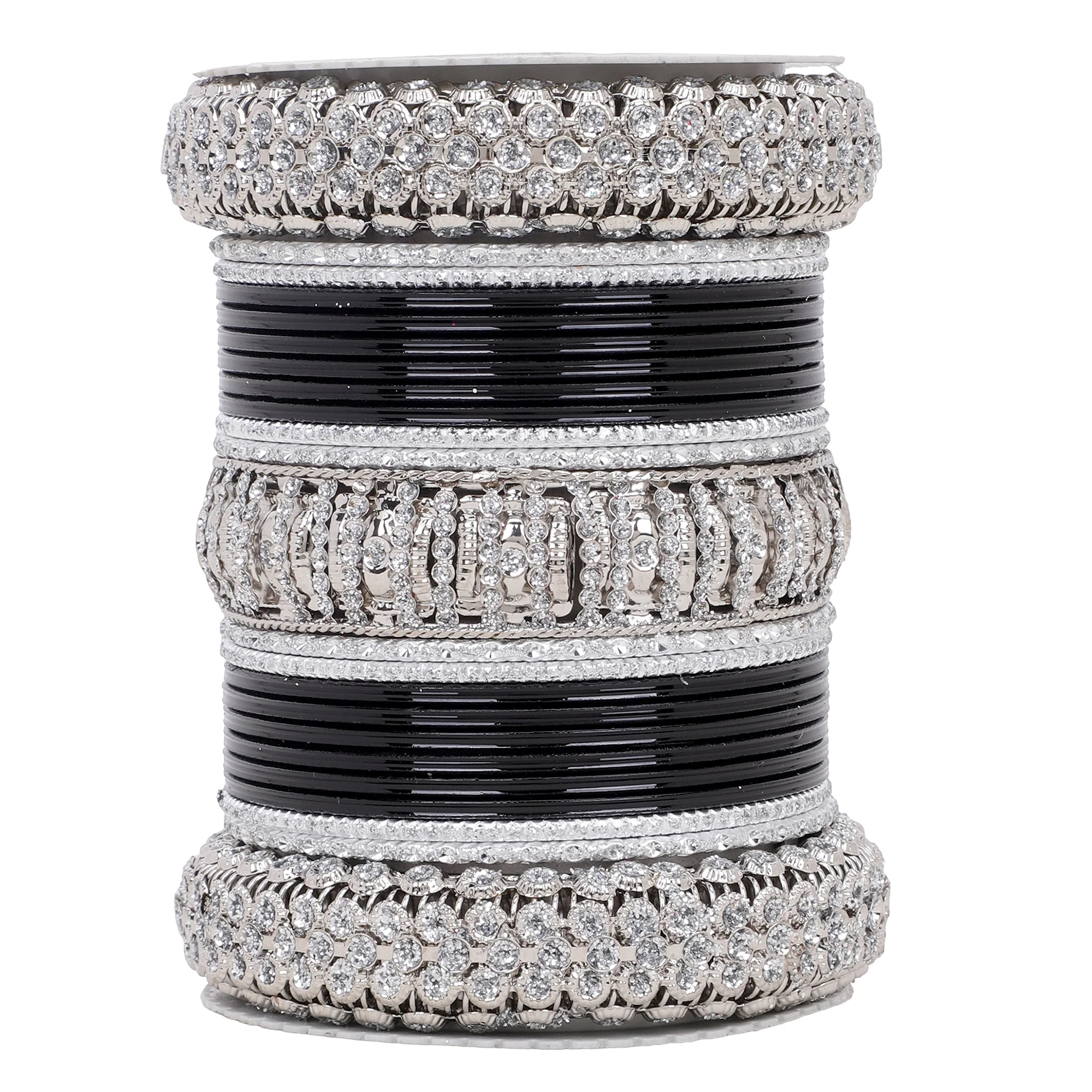 Silver Bridal Bangle set by Leshya - Image 5