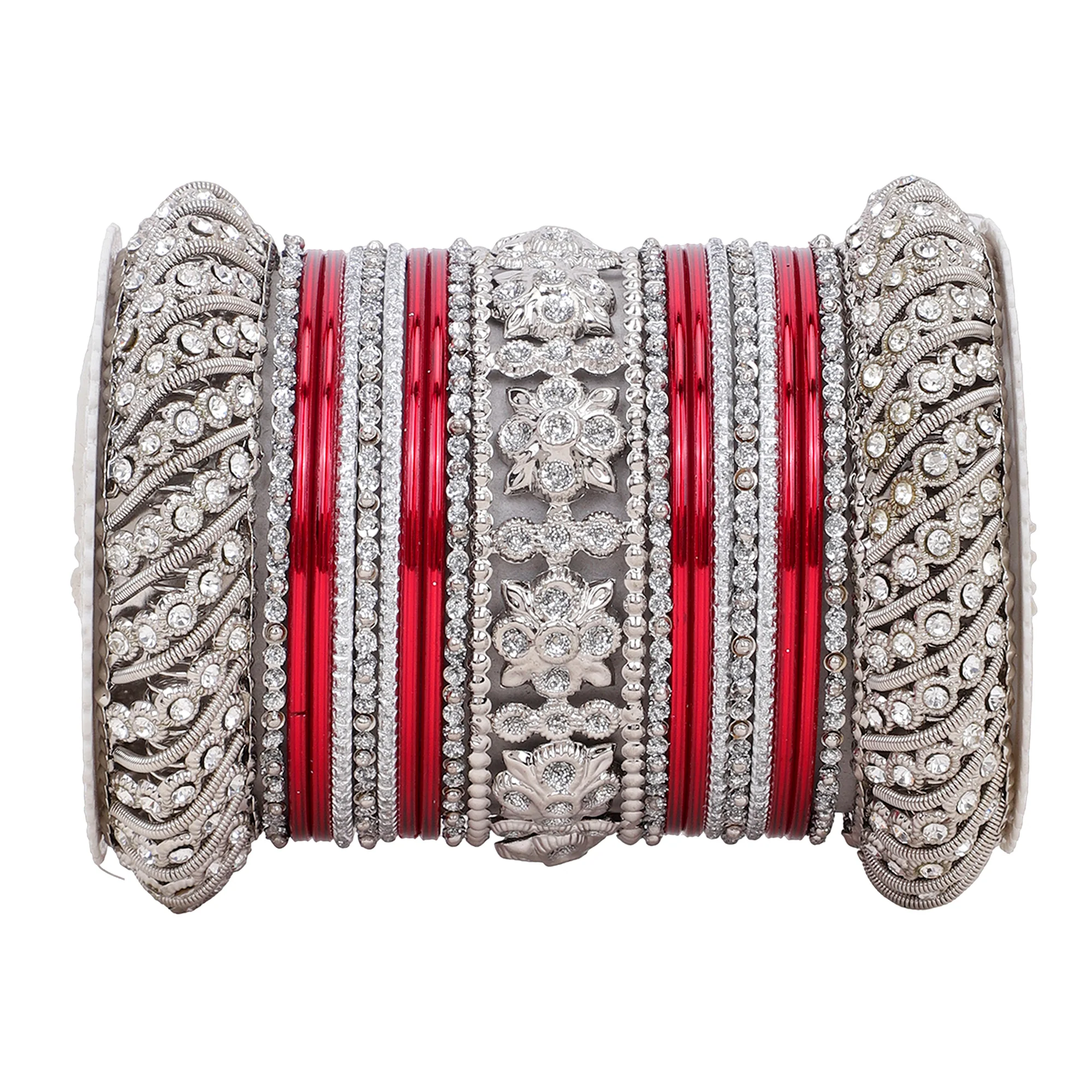 Silver Pacheli Bangle set by Leshya - Image 14