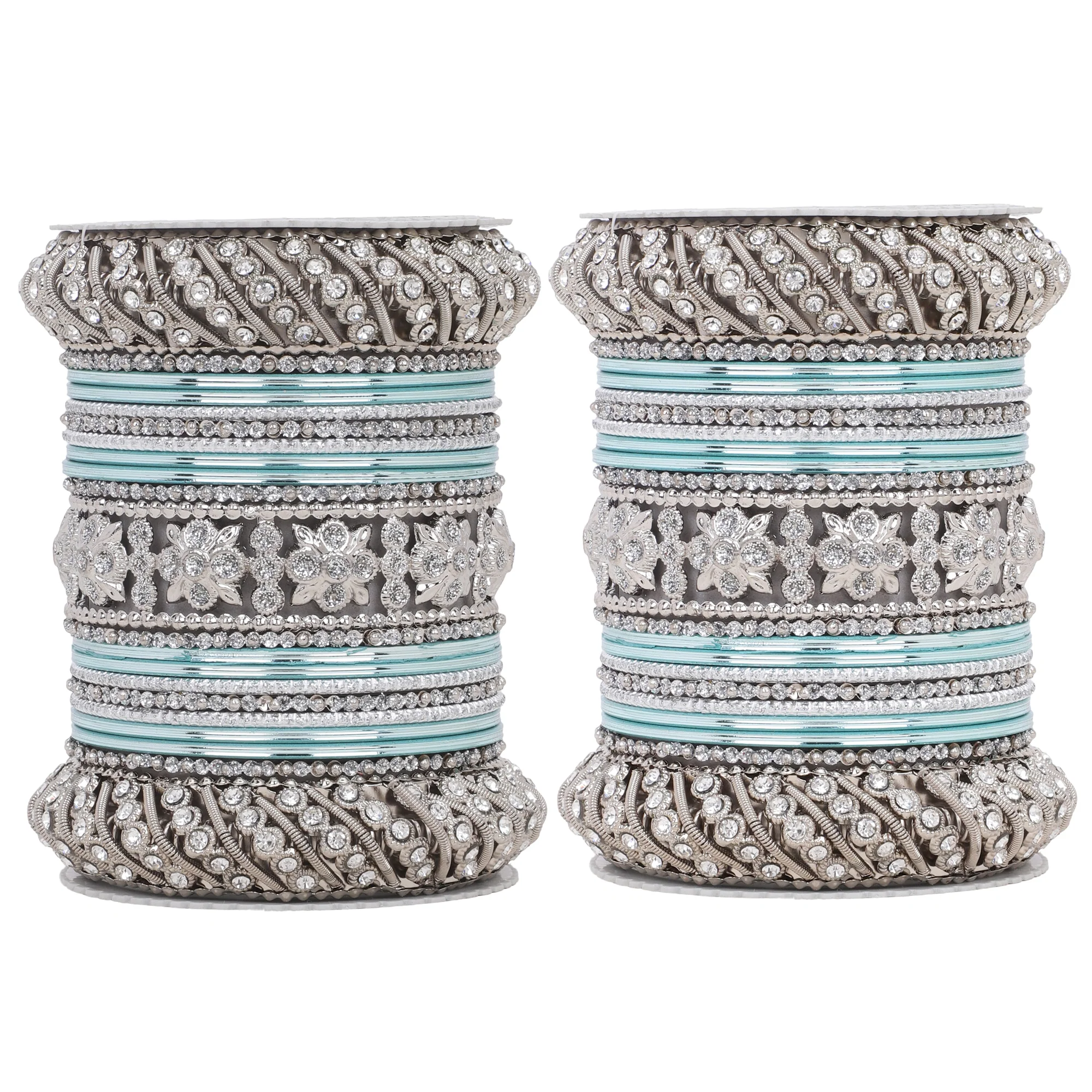 Silver Pacheli Bangle set by Leshya - Image 15