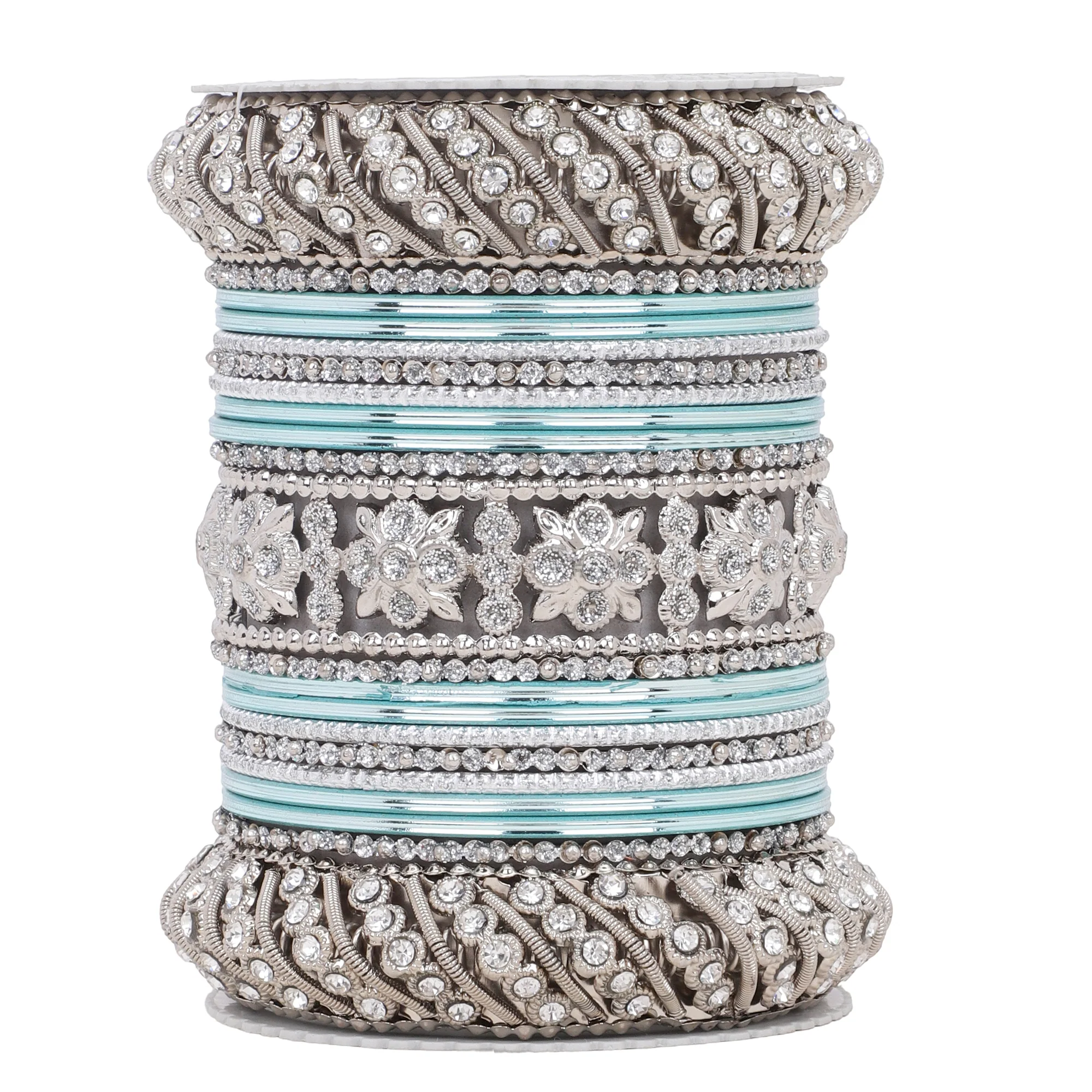 Silver Pacheli Bangle set by Leshya - Image 16