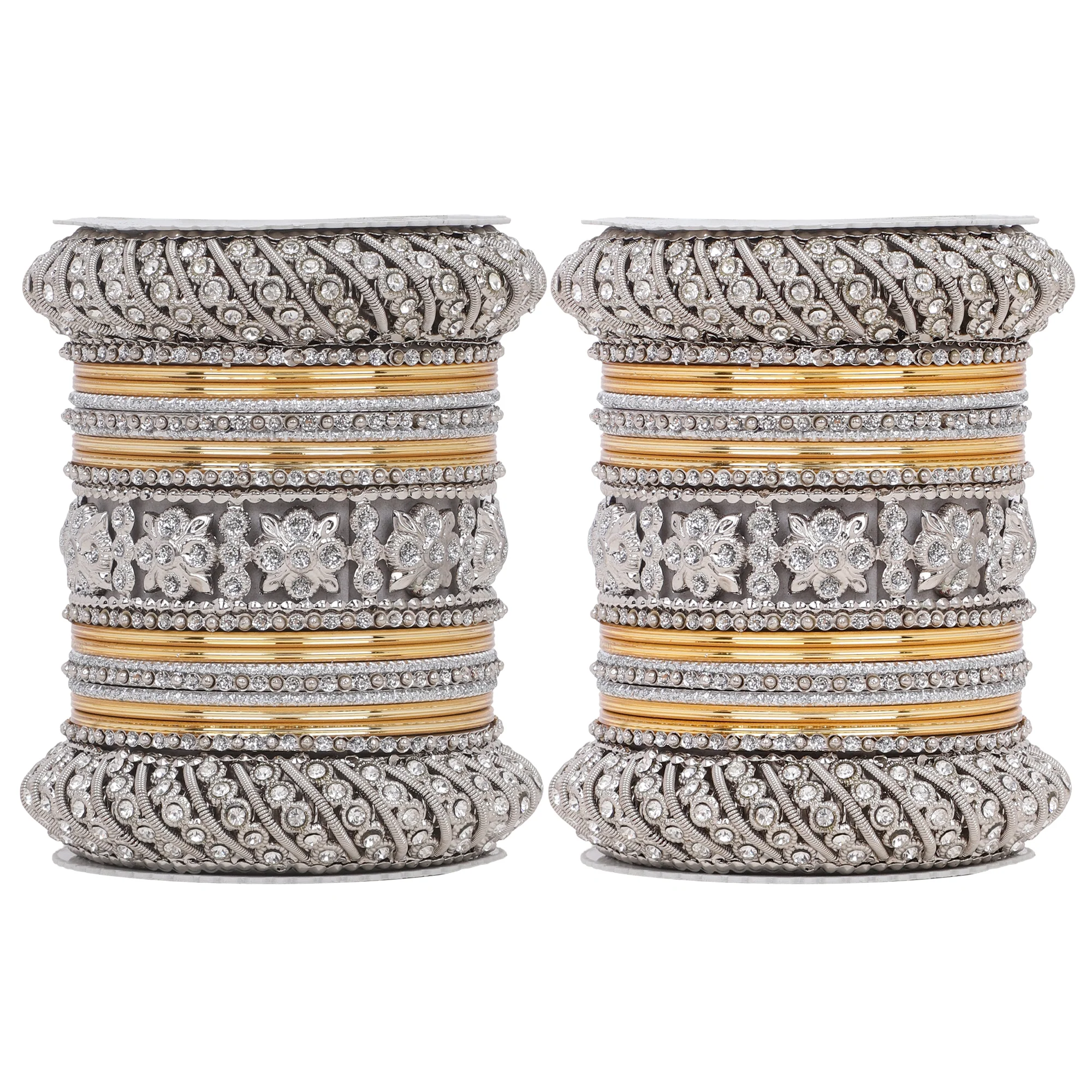 Silver Pacheli Bangle set by Leshya - Image 18