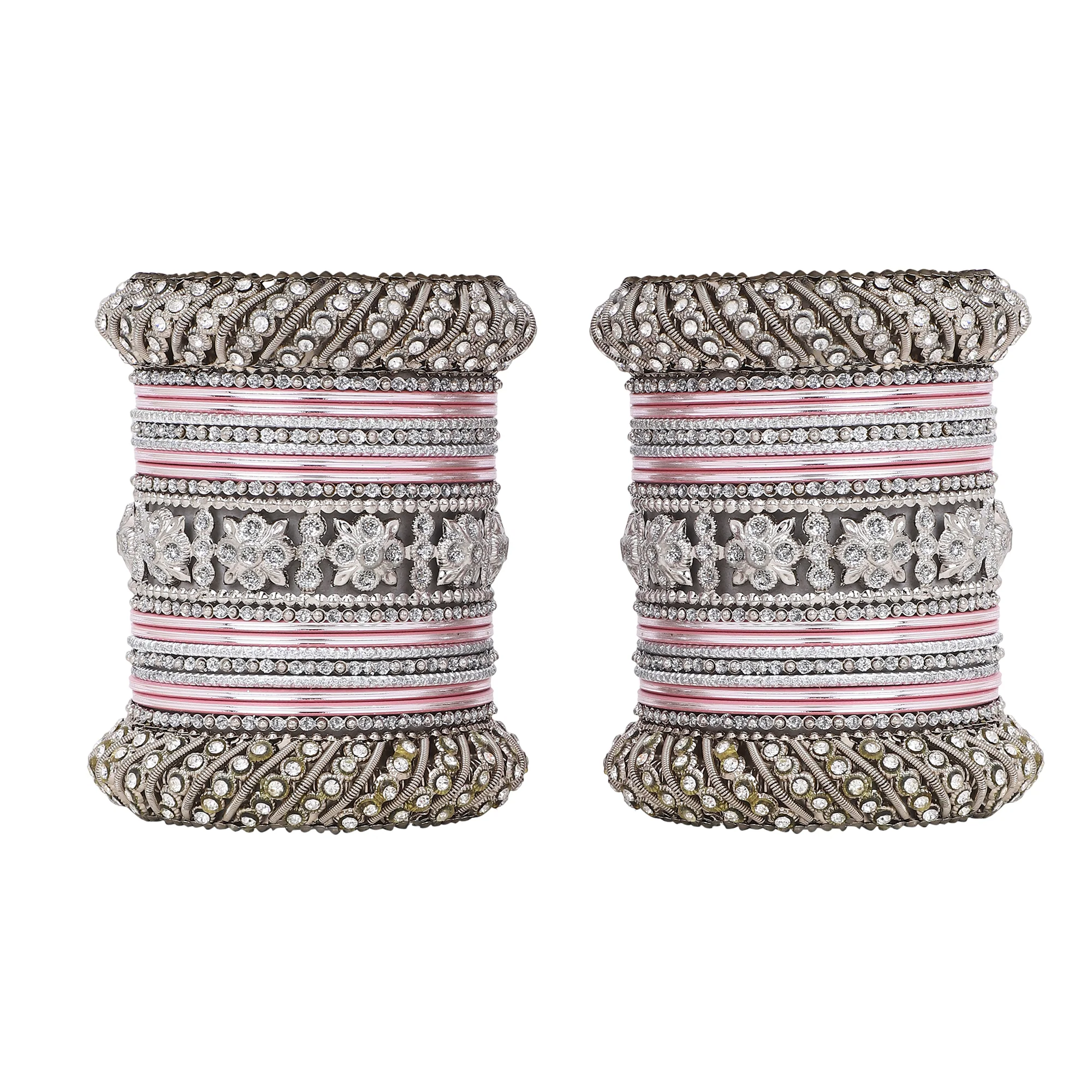 Silver Pacheli Bangle set by Leshya - Image 2