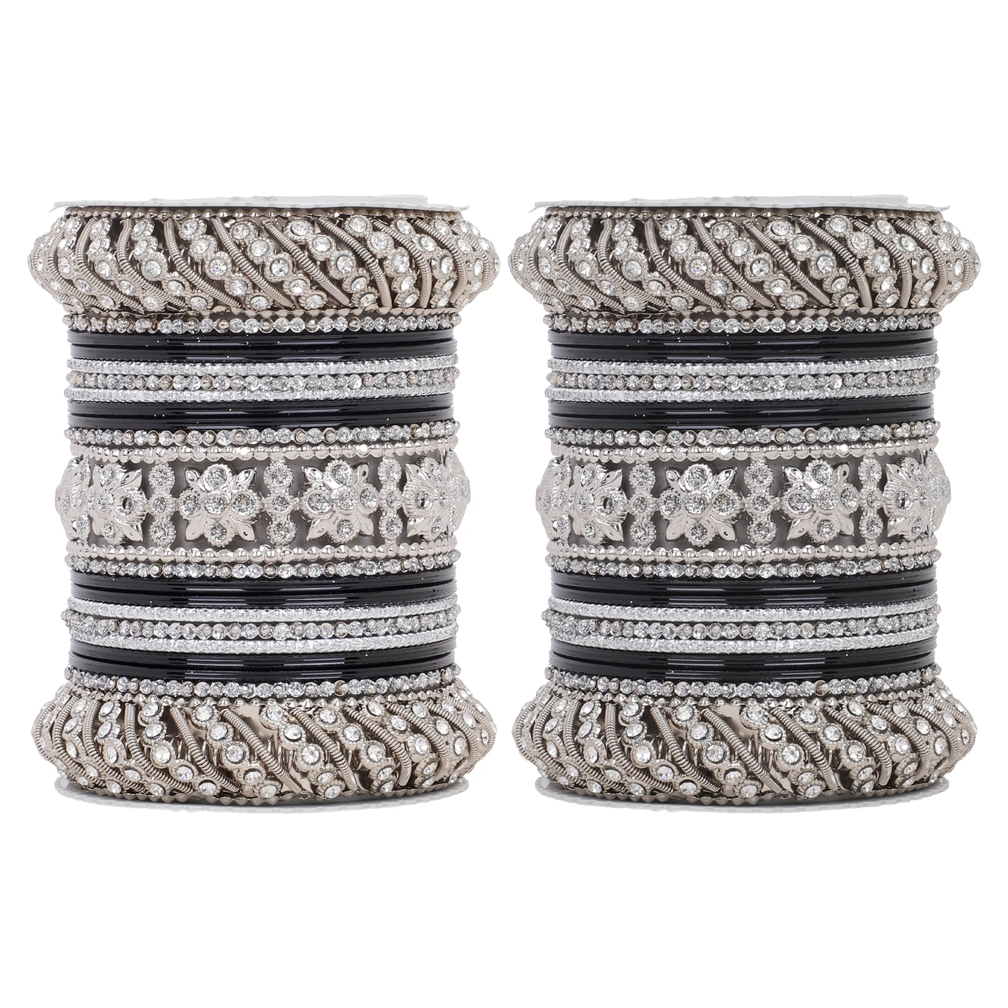 Silver Pacheli Bangle set by Leshya - Image 4