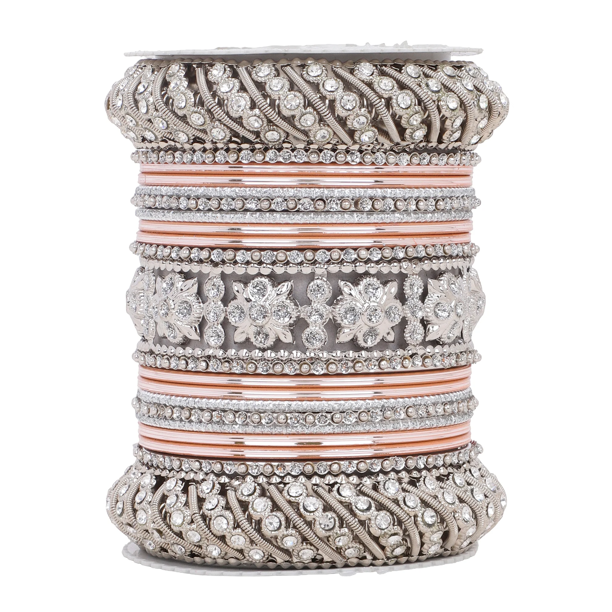 Silver Pacheli Bangle set by Leshya - Image 7
