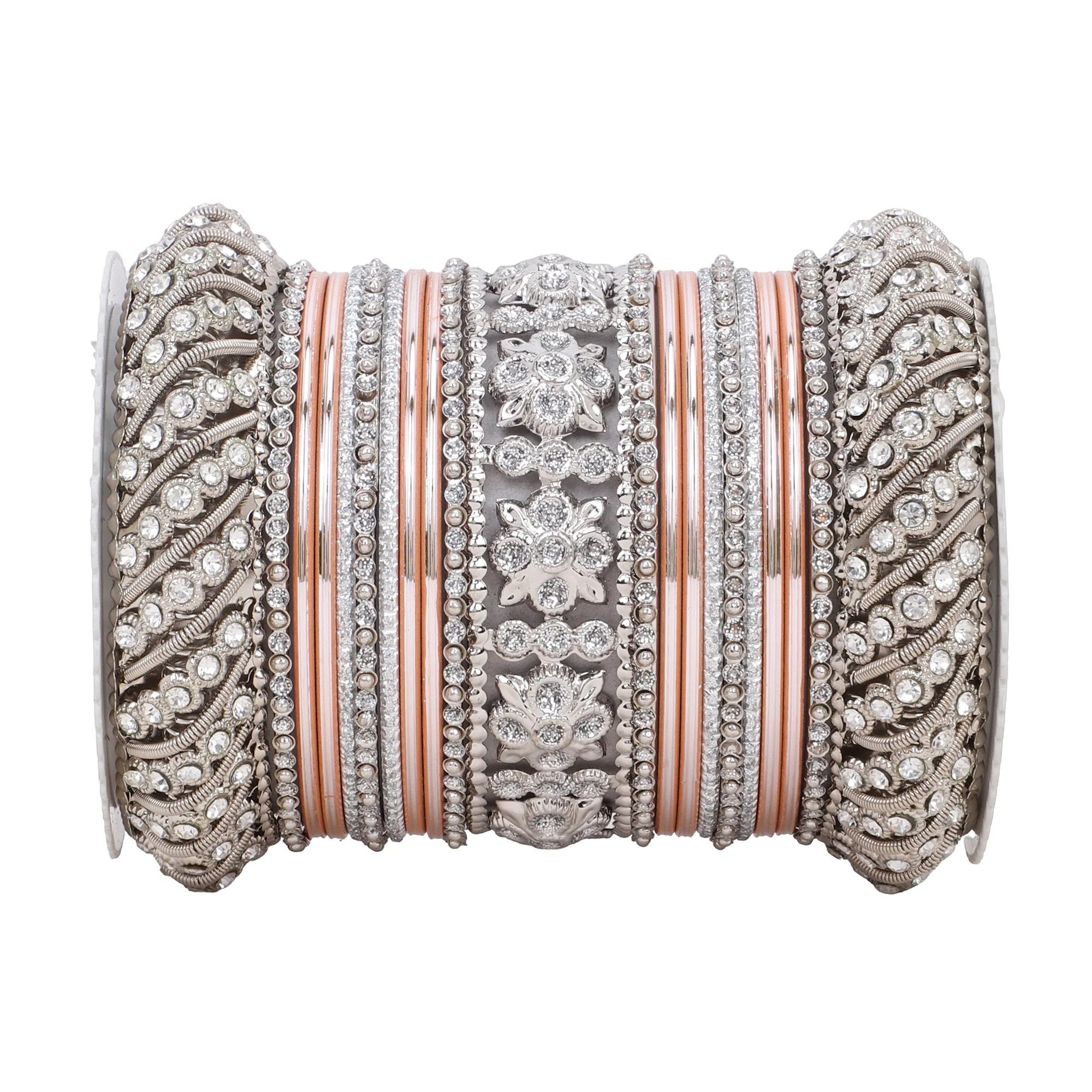 Silver Pacheli Bangle set by Leshya - Image 8