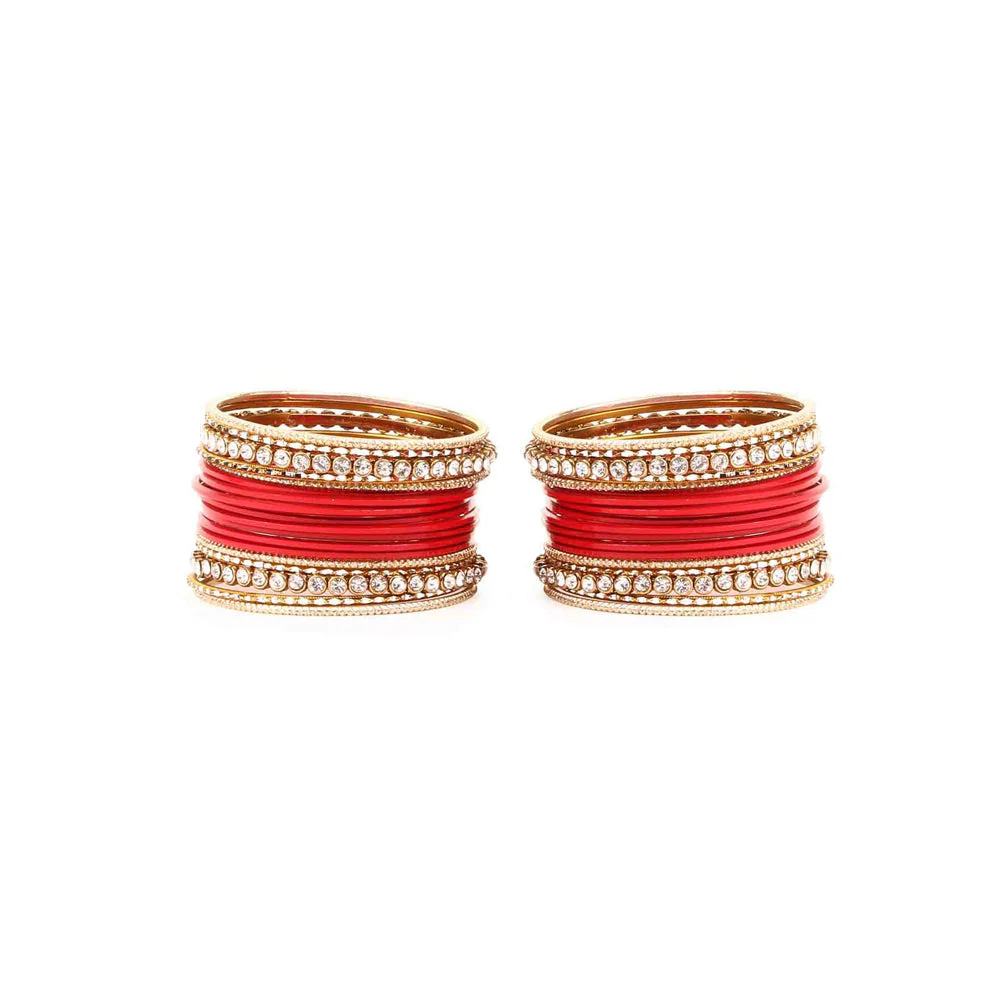 Simple Matte Textured Stone Bangle Set - Image 12