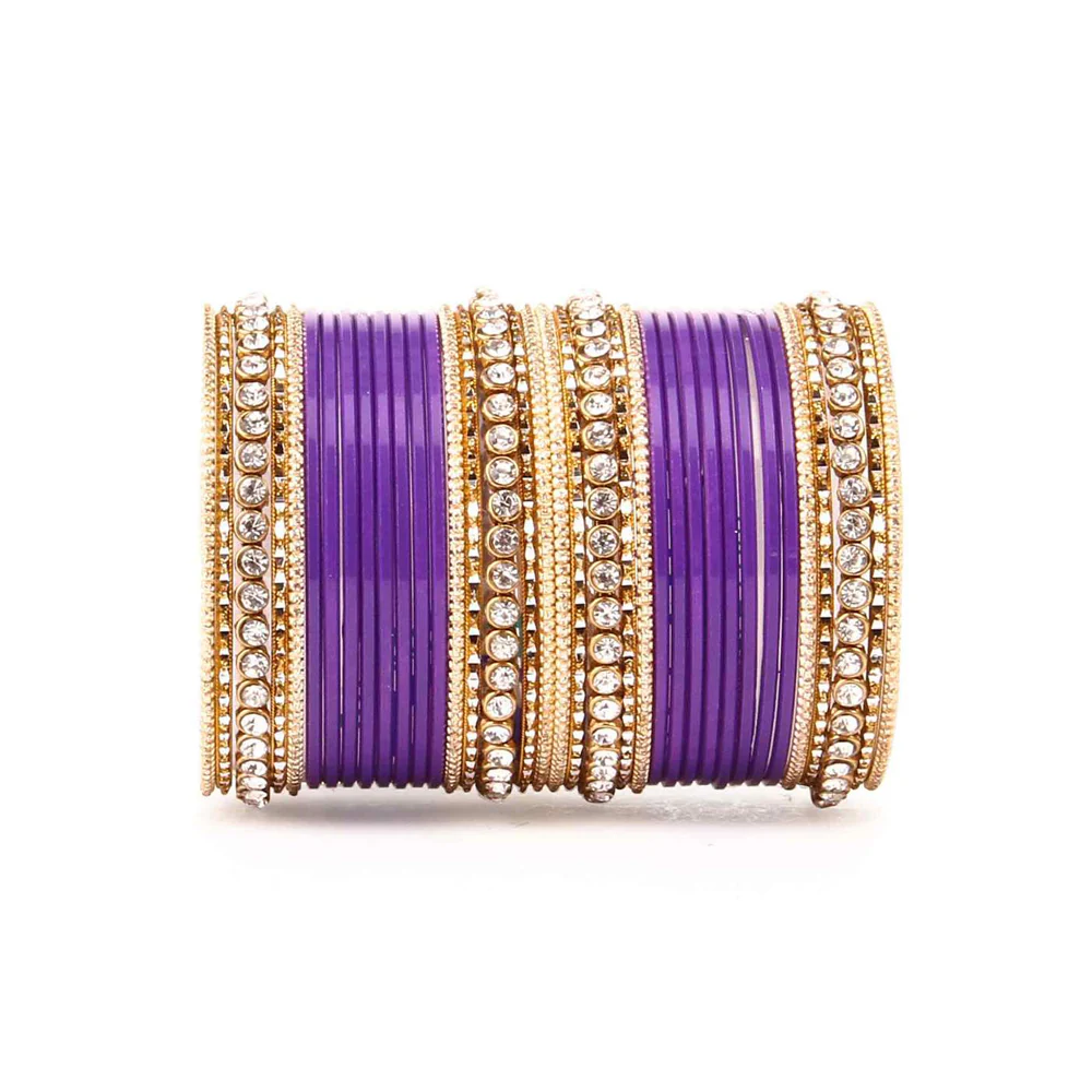 Simple Matte Textured Stone Bangle Set - Image 10