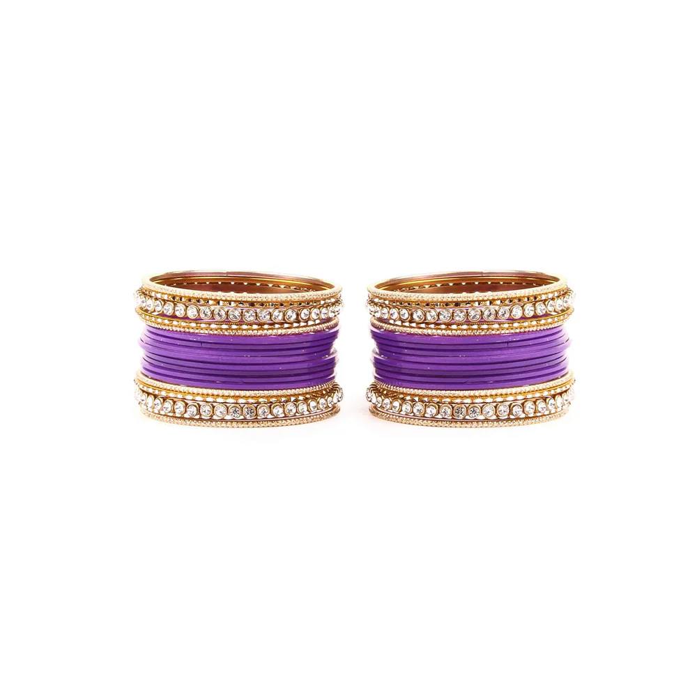 Simple Matte Textured Stone Bangle Set - Image 11