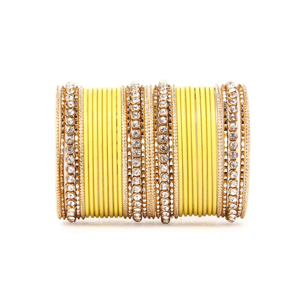 Simple Matte Textured Stone Bangle Set - Image 13