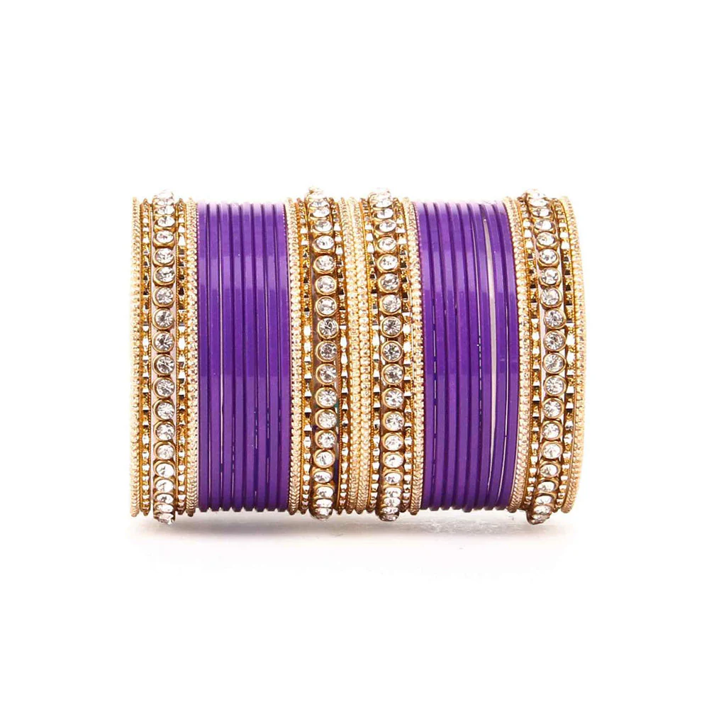 Simple Matte Textured Stone Bangle Set - Image 10