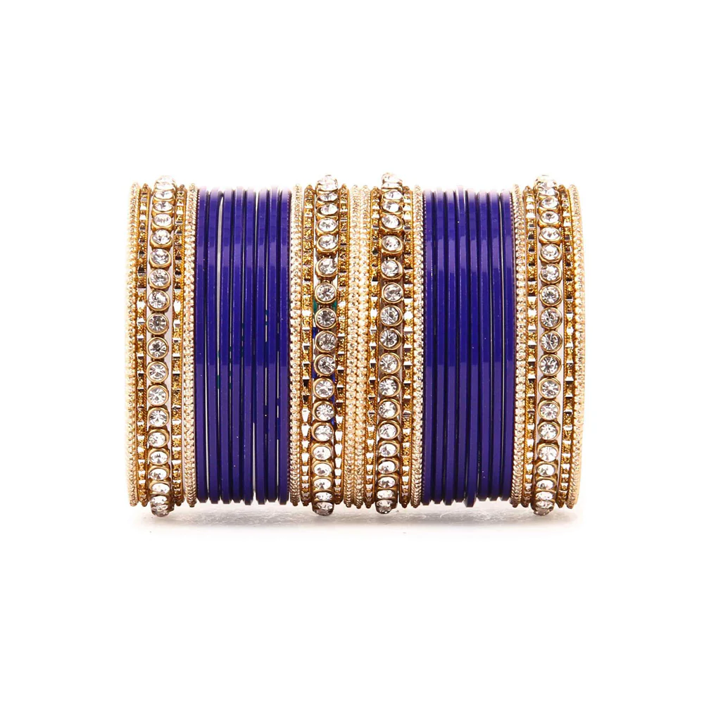 Simple Matte Textured Stone Bangle Set - Image 6