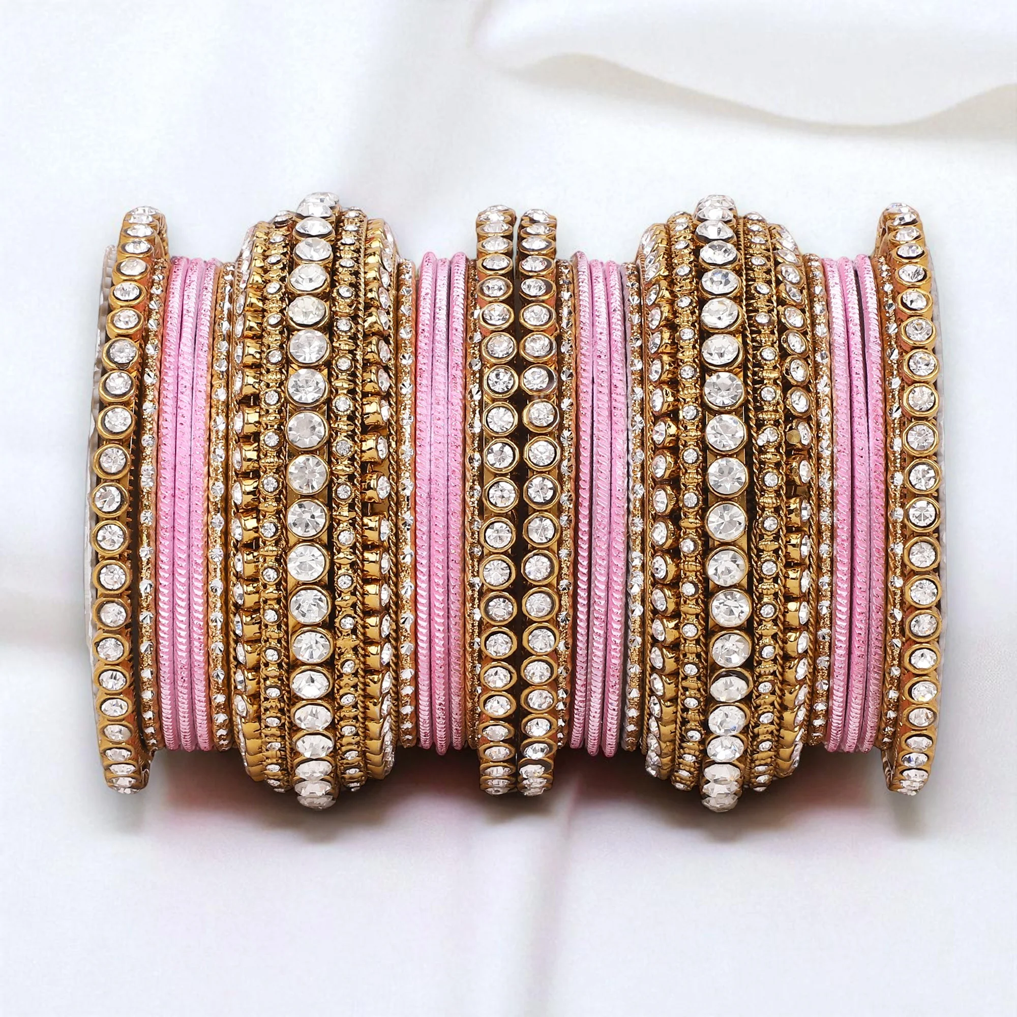 Stone bangle set with shimmer Bangles by Leshya - Image 10