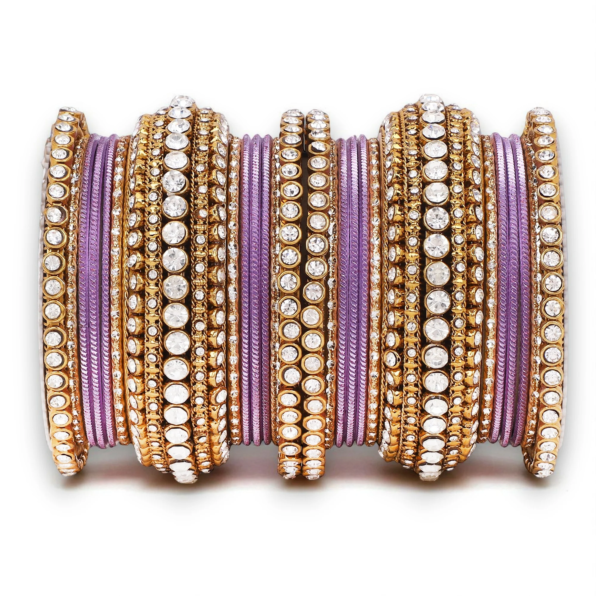 Stone bangle set with shimmer Bangles by Leshya - Image 13
