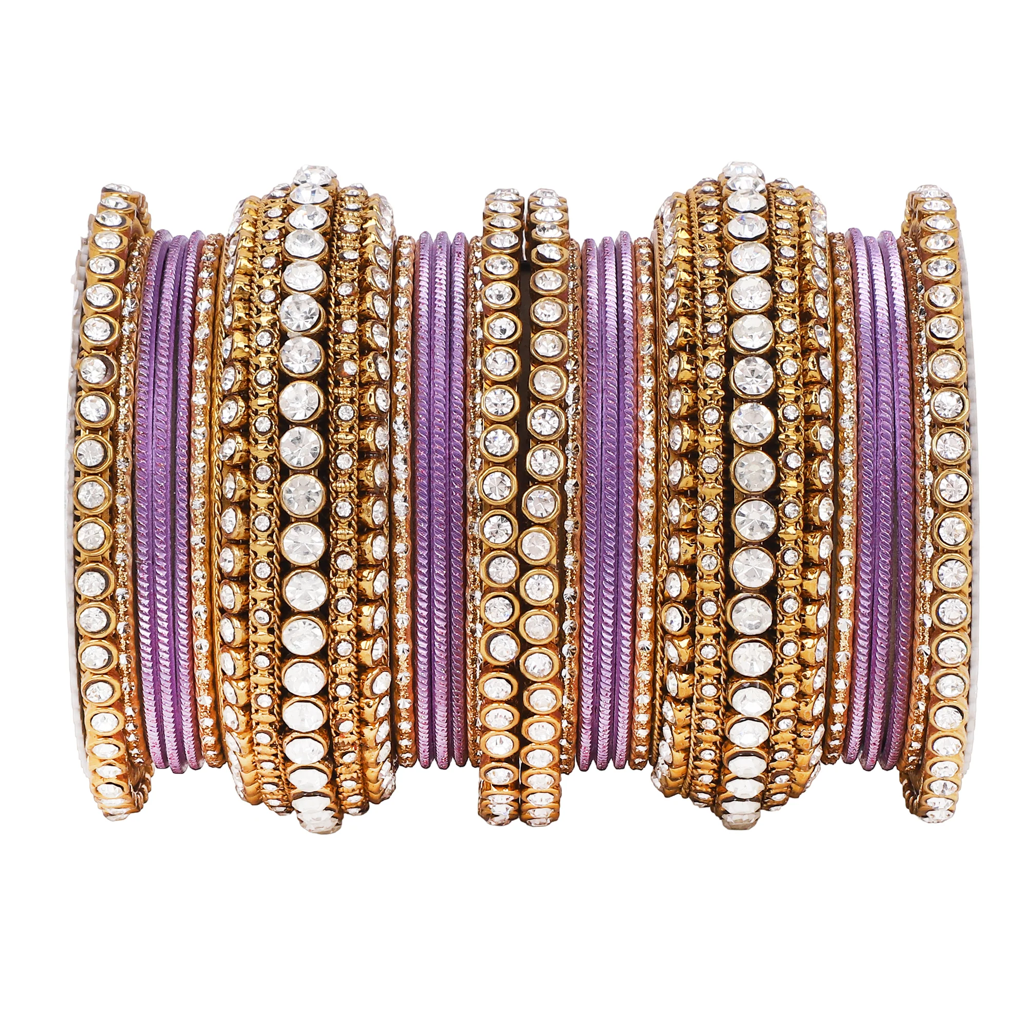 Stone bangle set with shimmer Bangles by Leshya - Image 15