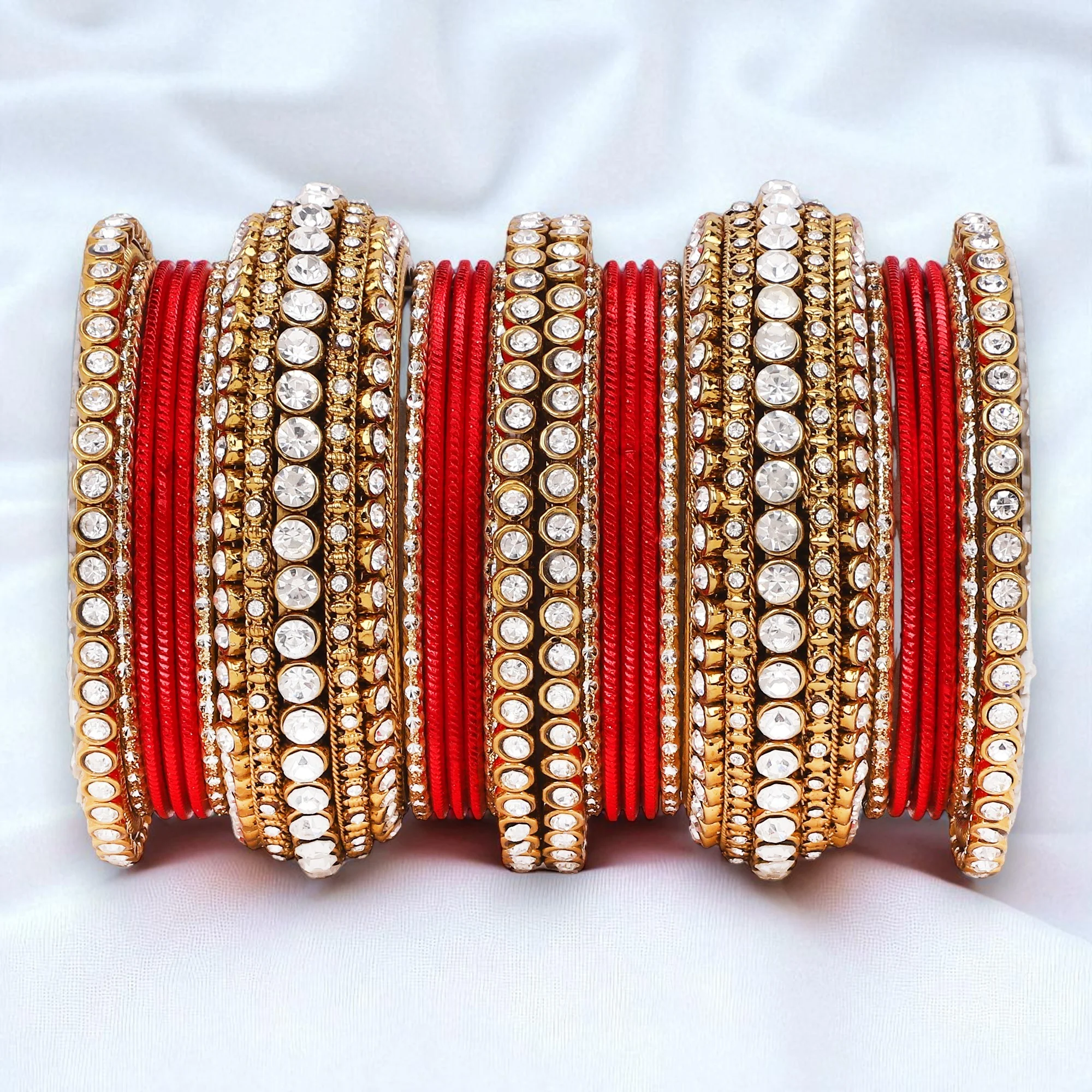 Stone bangle set with shimmer Bangles by Leshya - Image 16