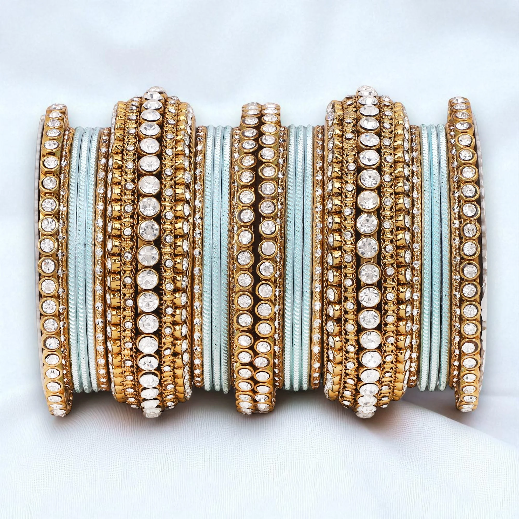 Stone bangle set with shimmer Bangles by Leshya - Image 19