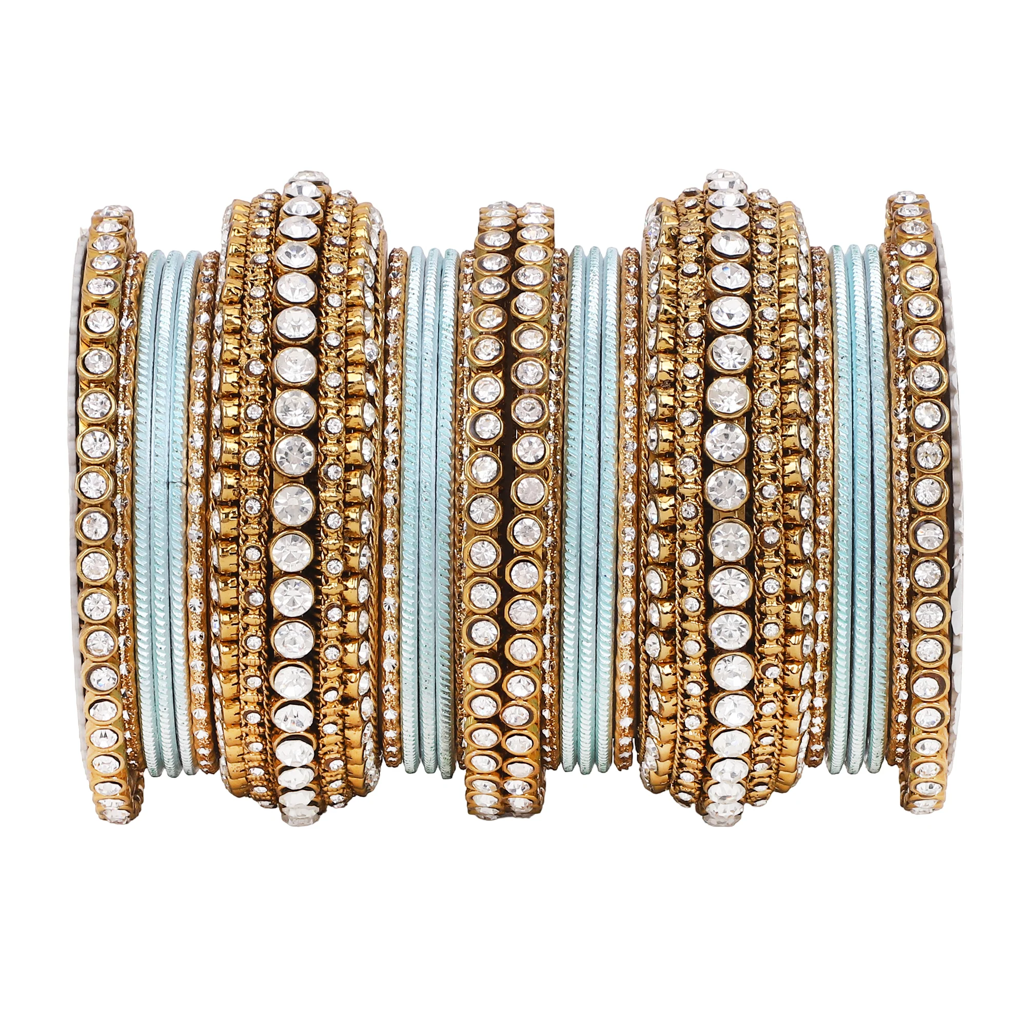Stone bangle set with shimmer Bangles by Leshya - Image 21