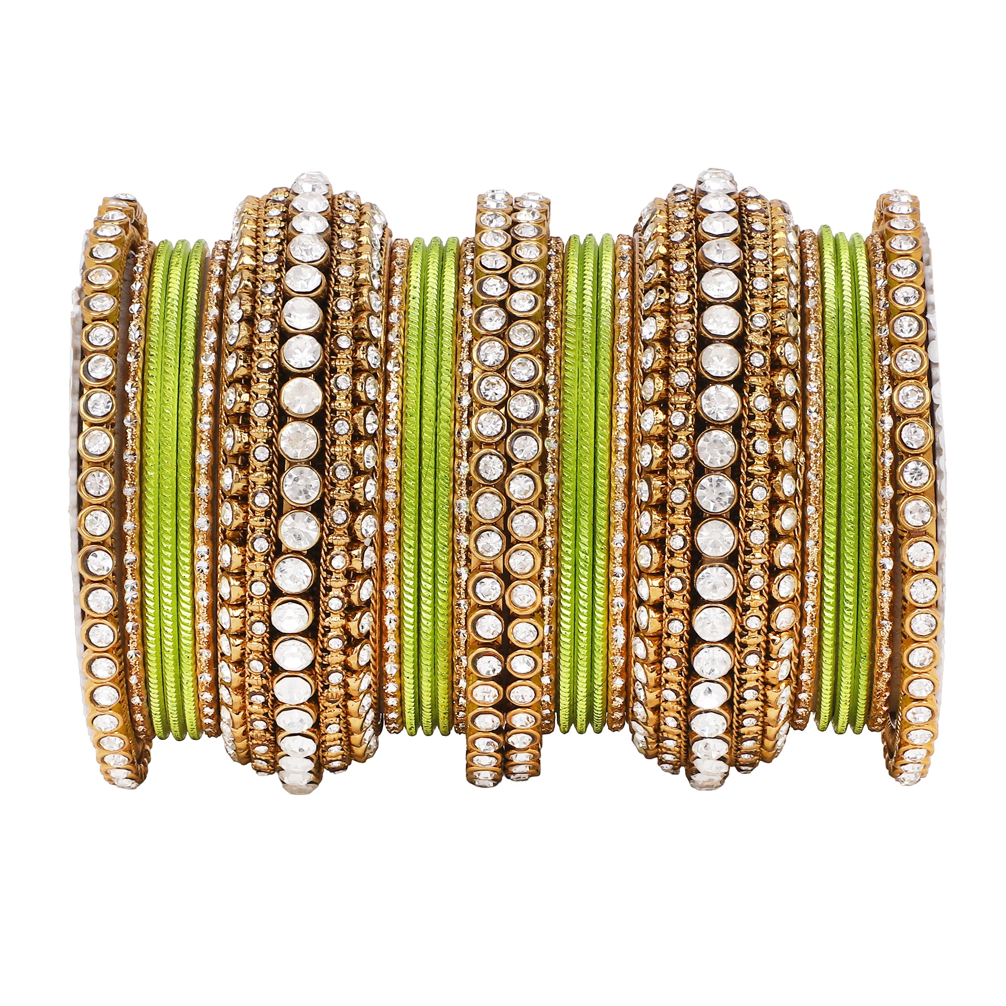 Stone bangle set with shimmer Bangles by Leshya - Image 6