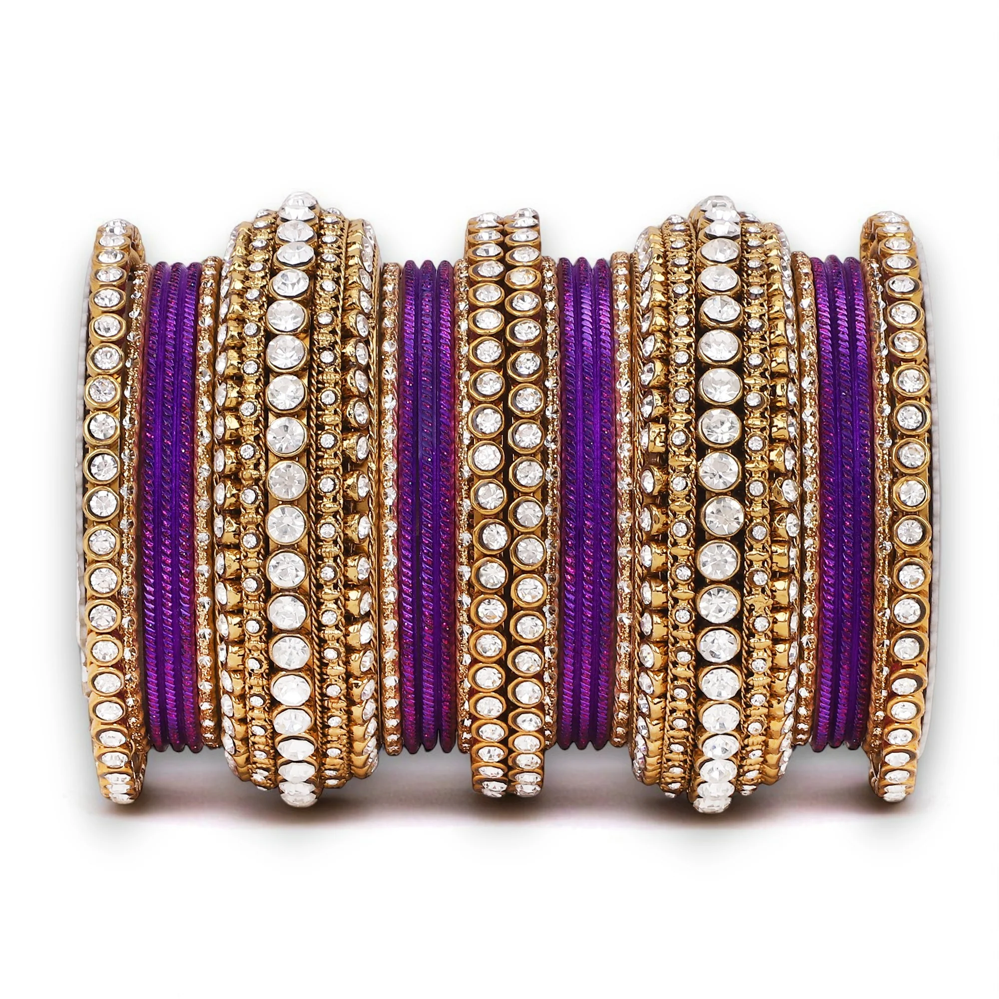 Stone bangle set with shimmer Bangles by Leshya - Image 7