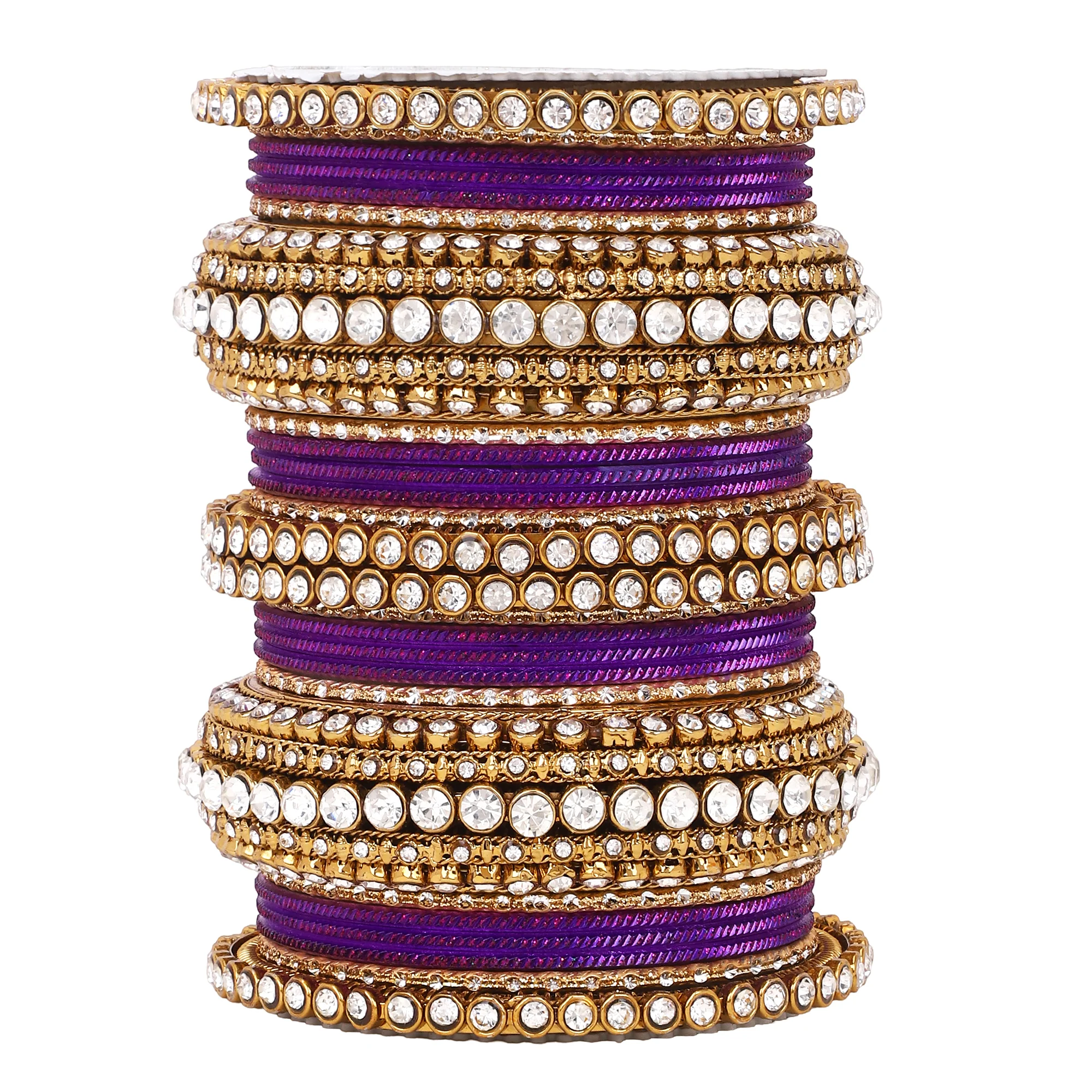 Stone bangle set with shimmer Bangles by Leshya - Image 8