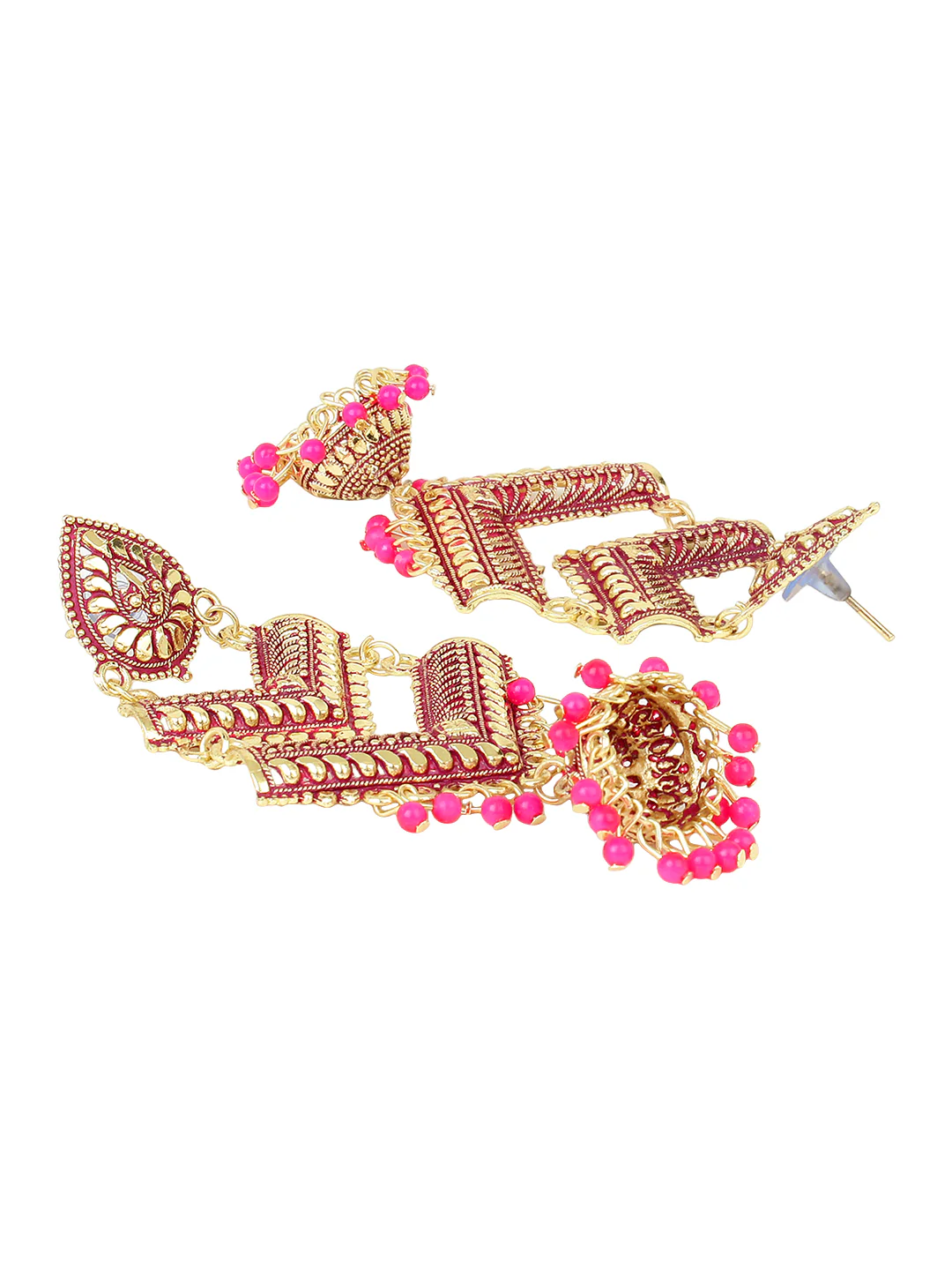 Traditional 3 Tier Jhumki Earring by Leshya - Image 3