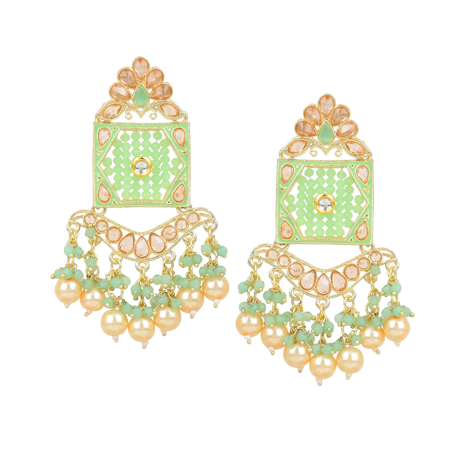 Traditional Beaded Jhumki Earring by Leshya - Image 4