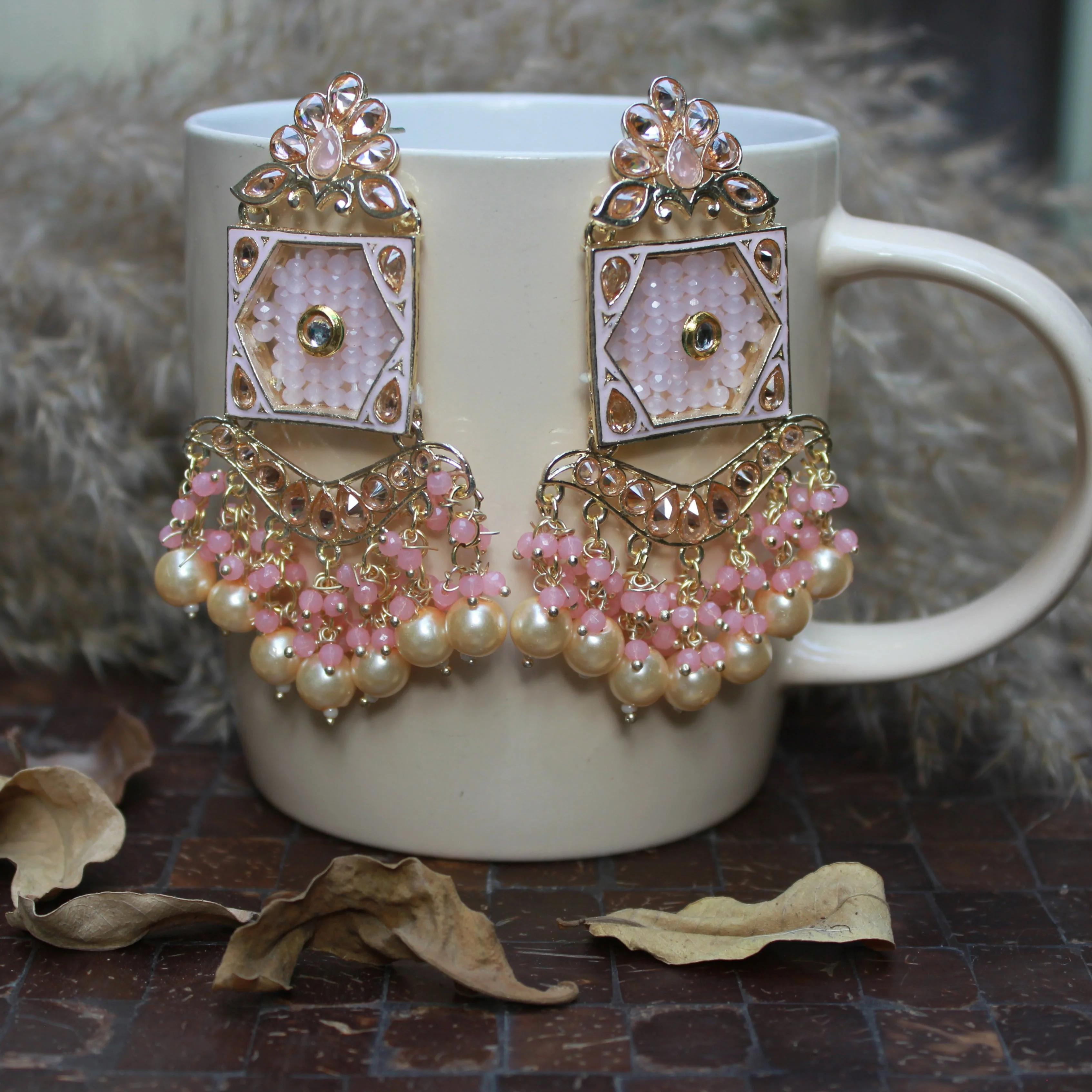 Traditional Beaded Jhumki Earring by Leshya - Image 6
