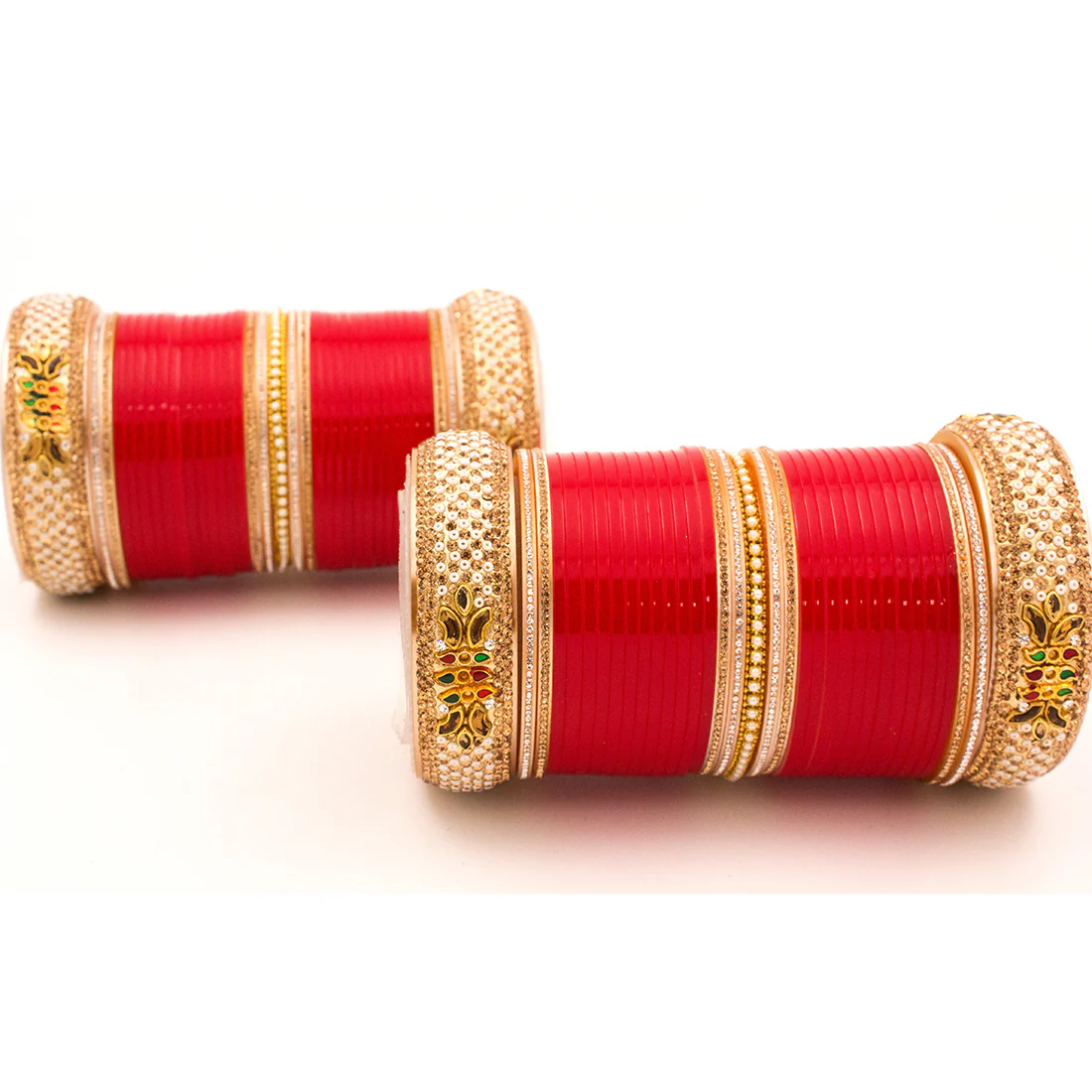 Traditional Bridal Chura by Leshya - Image 2