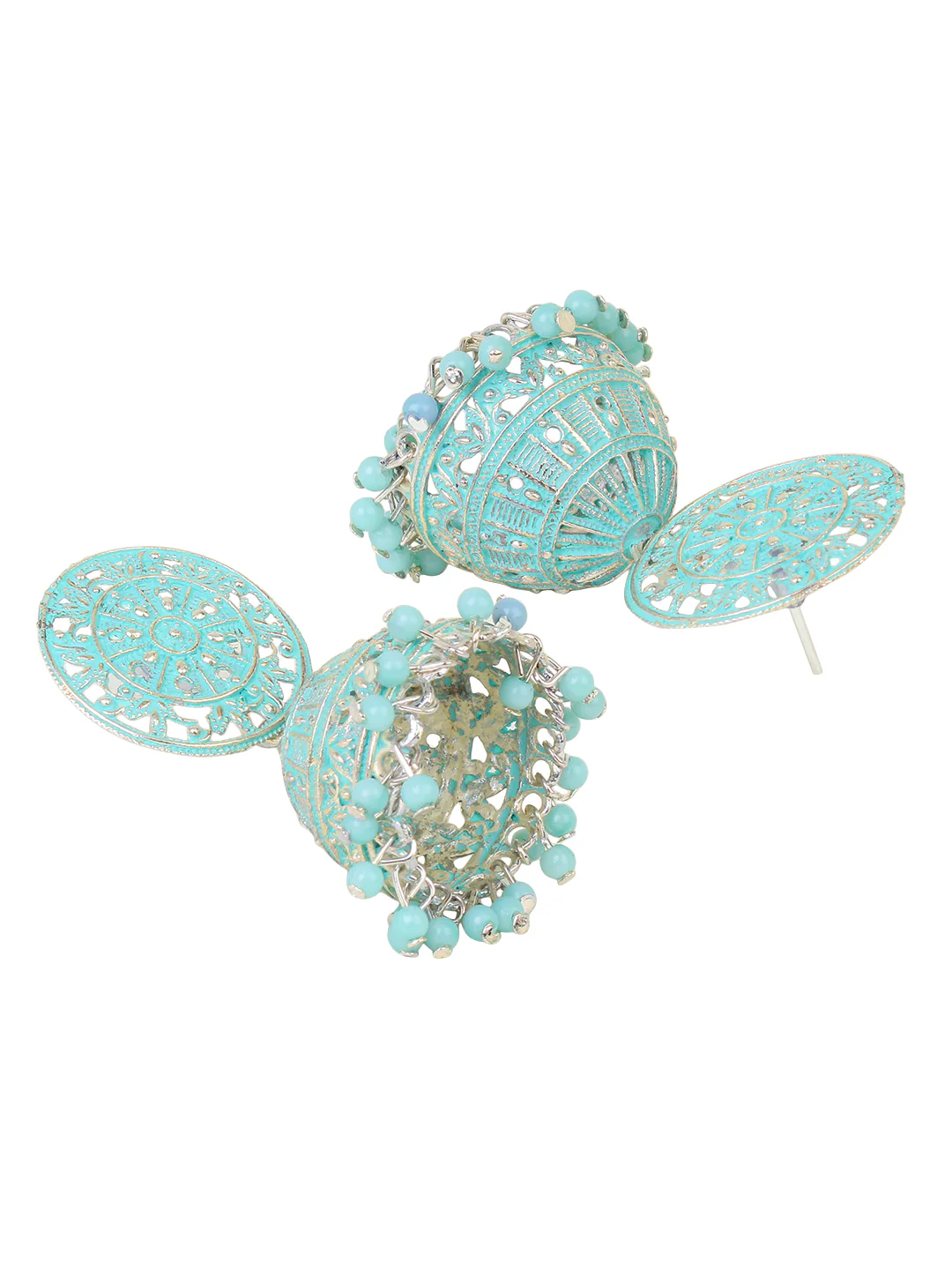 Traditional Coloured Jhumki Earring by Leshya - Image 3