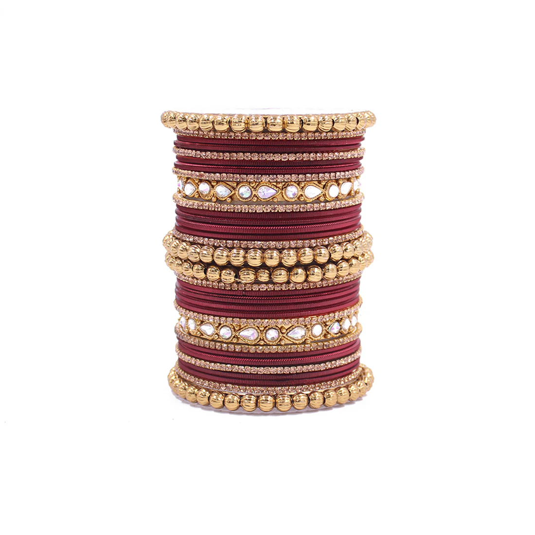 Traditional Ethnic Bangle Set by Leshya for women for both hands - Image 11