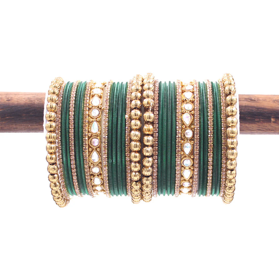 Traditional Ethnic Bangle Set by Leshya for women for both hands - Image 11