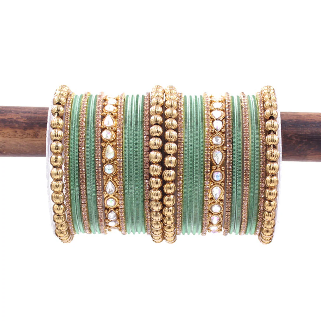 Traditional Ethnic Bangle Set by Leshya for women for both hands - Image 19