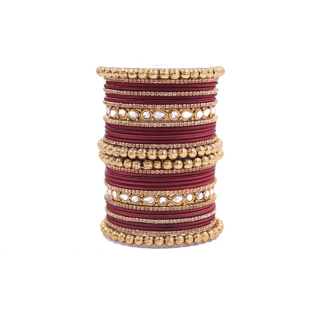 Traditional Ethnic Bangle Set by Leshya for women for both hands Plus size - Image 10