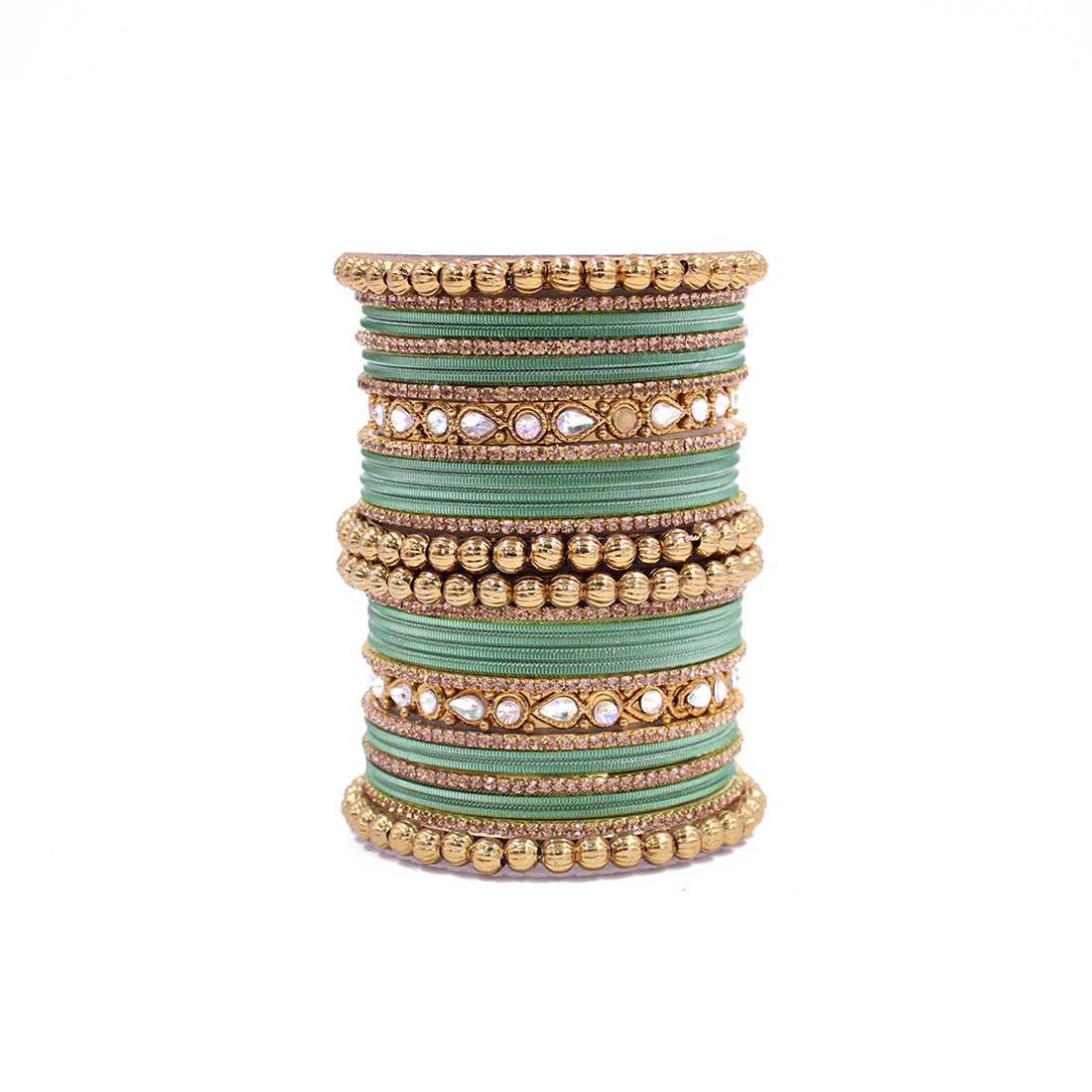 Traditional Ethnic Bangle Set by Leshya for women for both hands Plus size - Image 14