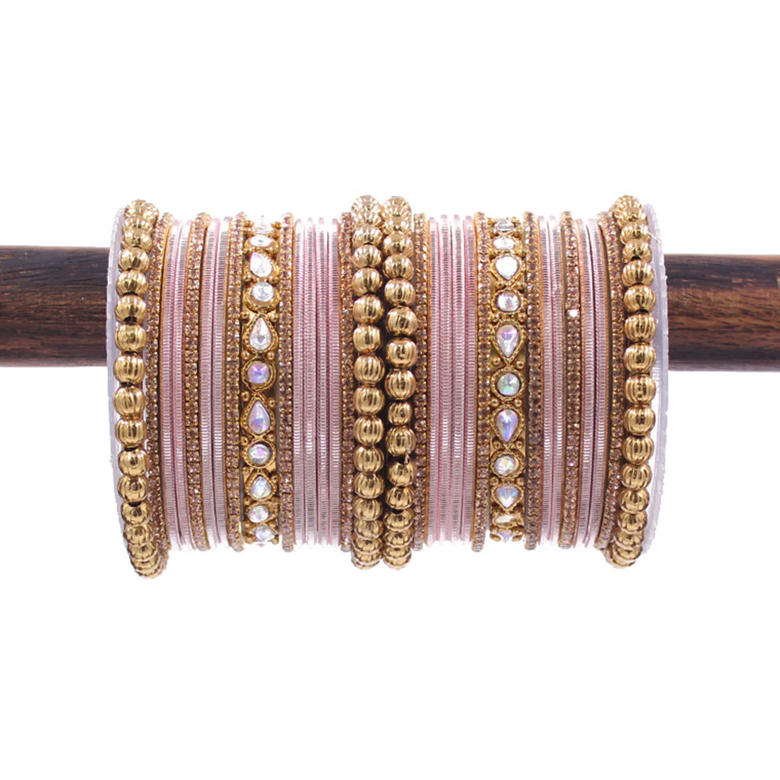 Traditional Ethnic Bangle Set by Leshya for women for both hands Plus size - Image 2