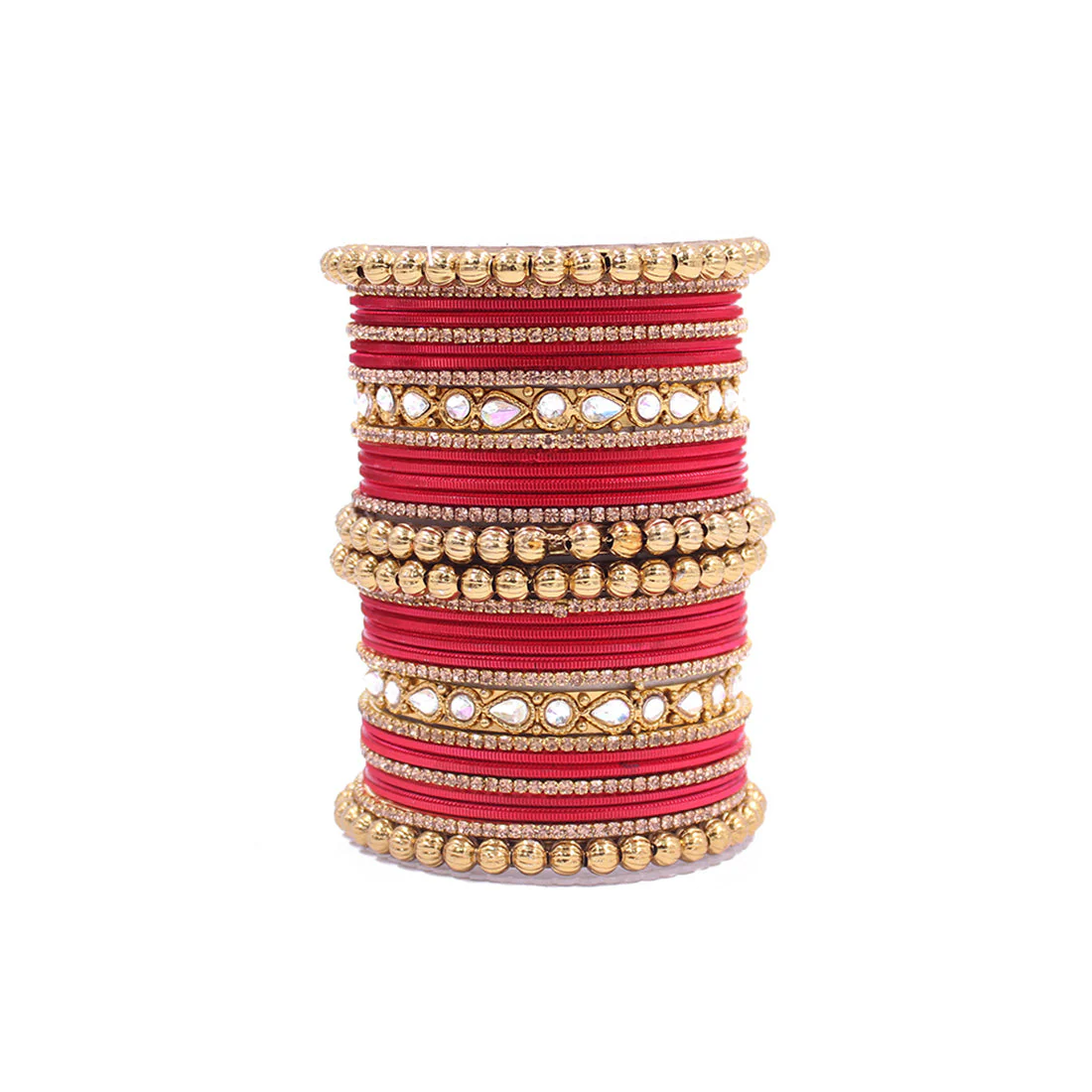 Traditional Ethnic Bangle Set by Leshya for women for both hands Plus size - Image 20