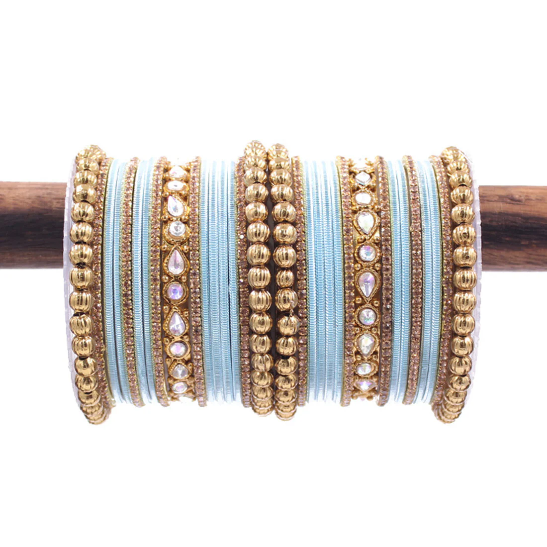 Traditional Ethnic Bangle Set by Leshya for women for both hands Plus size - Image 23