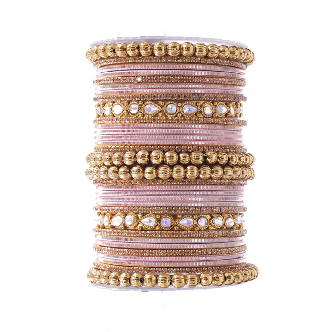 Traditional Ethnic Bangle Set by Leshya for women for both hands Plus size - Image 3