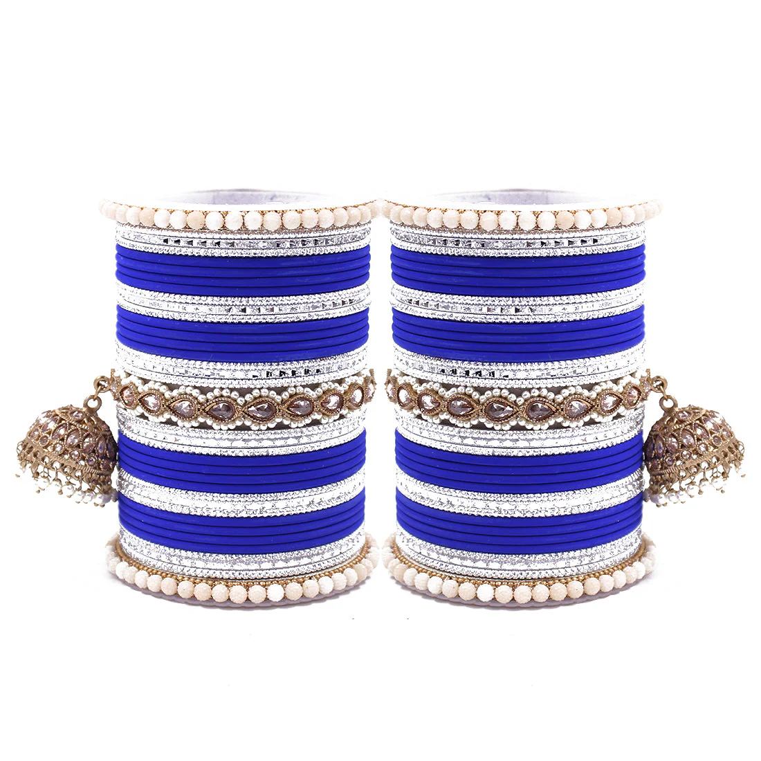Traditional Ethnic Bangle Set with Jhumki by Leshya for women - Image 7
