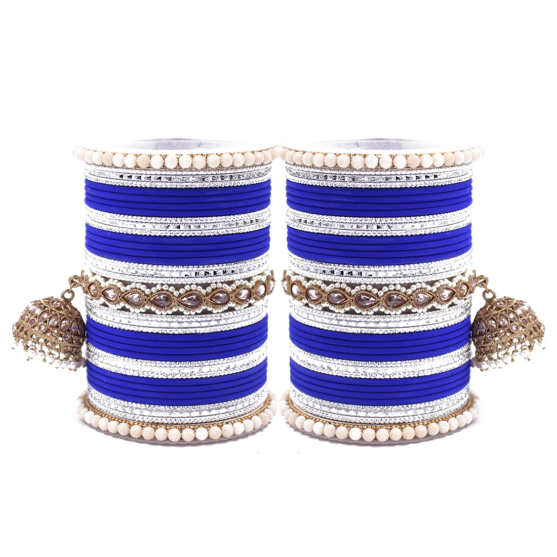 Traditional Ethnic Bangle Set with Jhumki by Leshya for women - Image 7