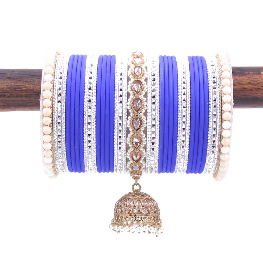 Traditional Ethnic Bangle Set with Jhumki by Leshya for women - Image 8