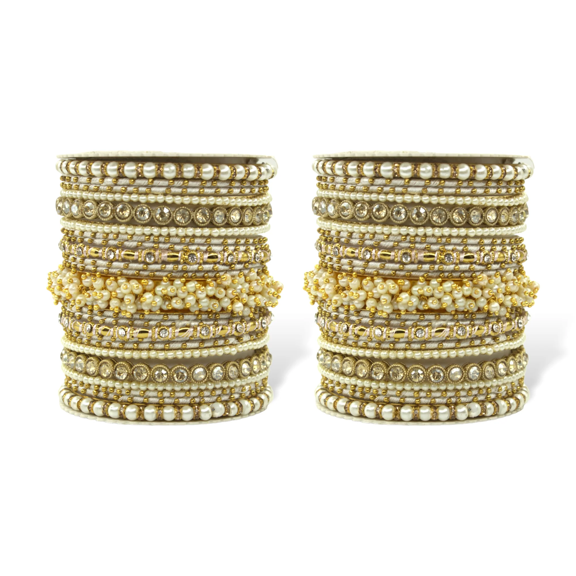 Traditional Gajra Bangle Set for 2 Hands by Leshya - Image 9