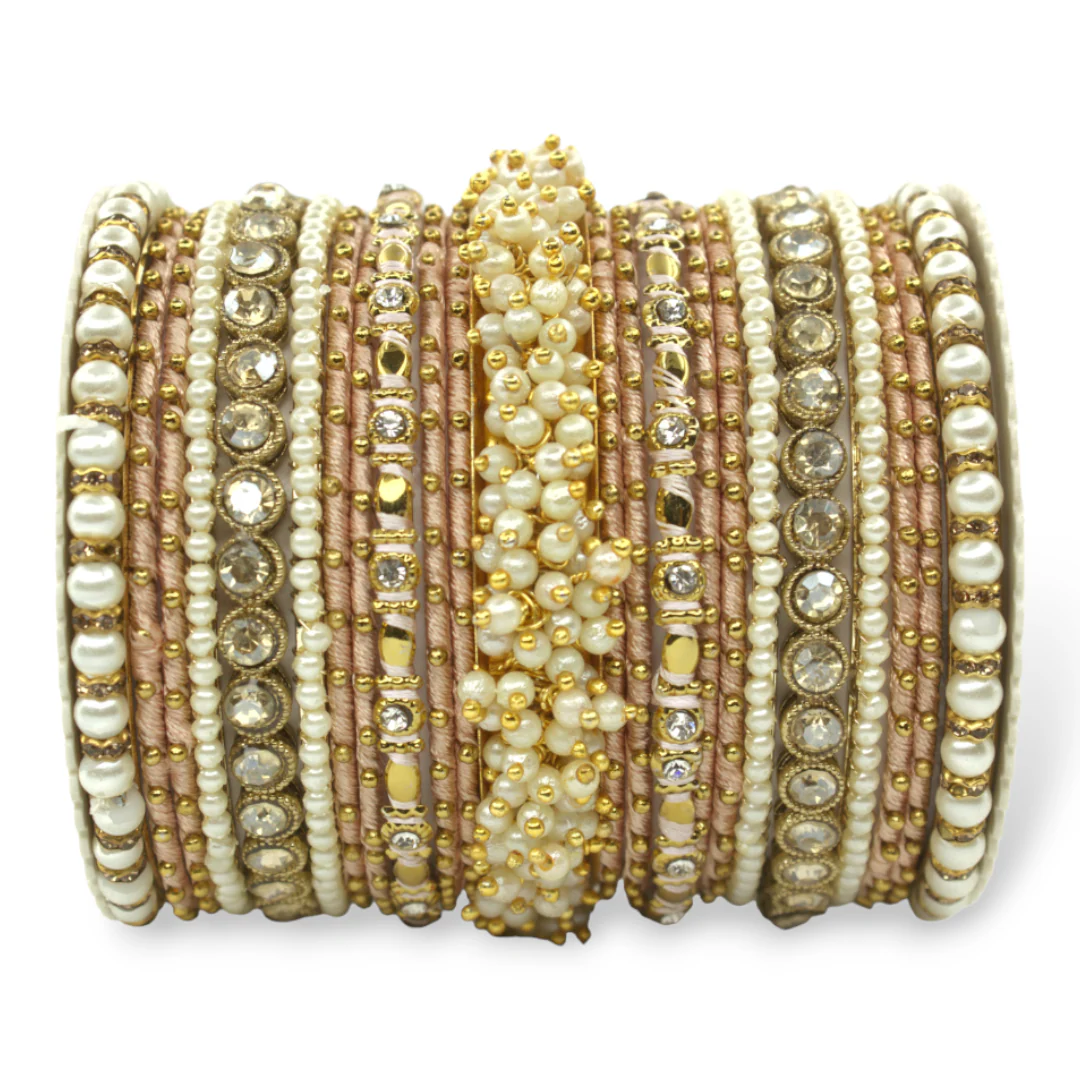 Traditional Gajra Bangle Set for 2 Hands by Leshya - Image 2